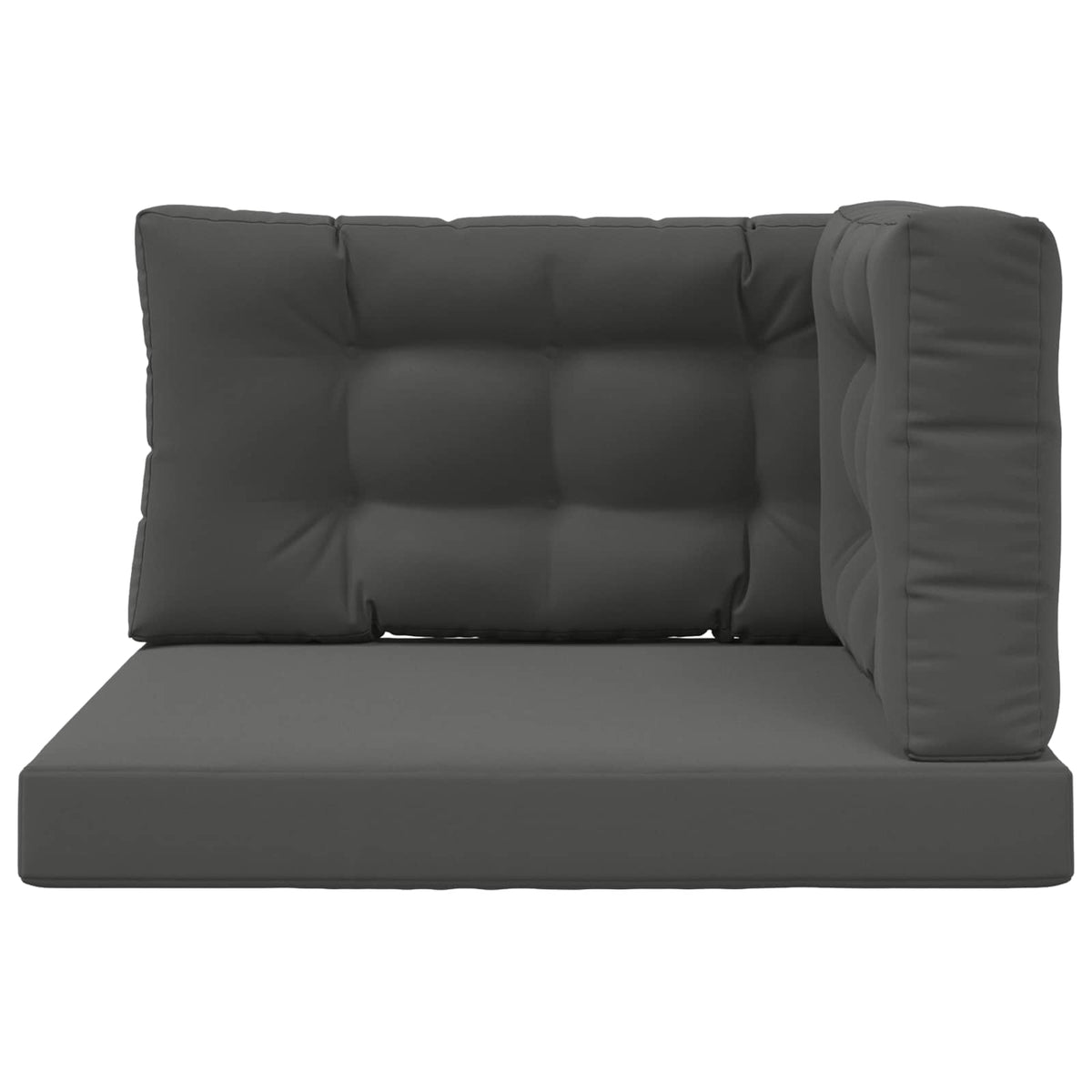Sofakissen für draußen Polyester Anthrazit 80 x 80 cm