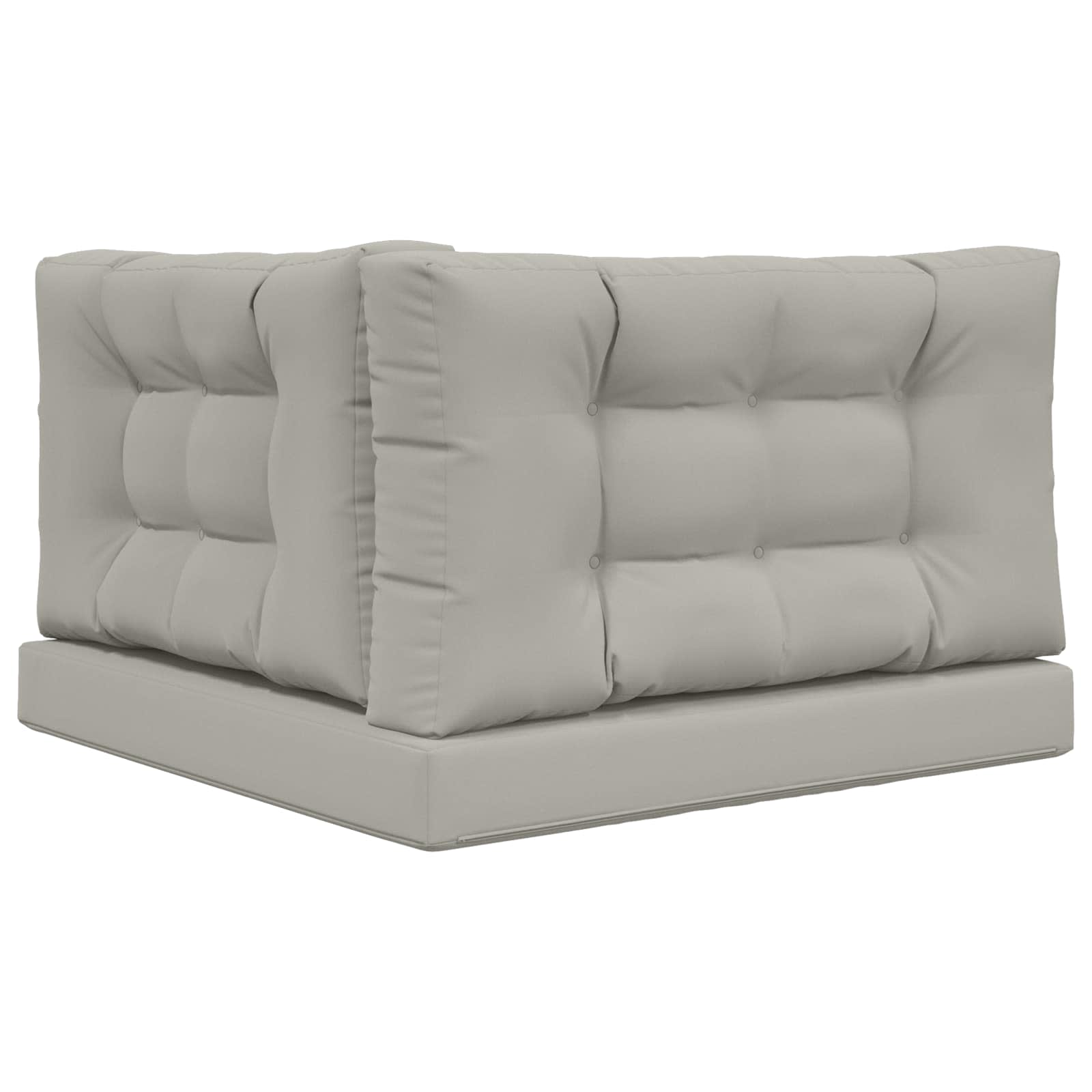 Sofakissen für draußen Polyester Grau 80 x 80 cm