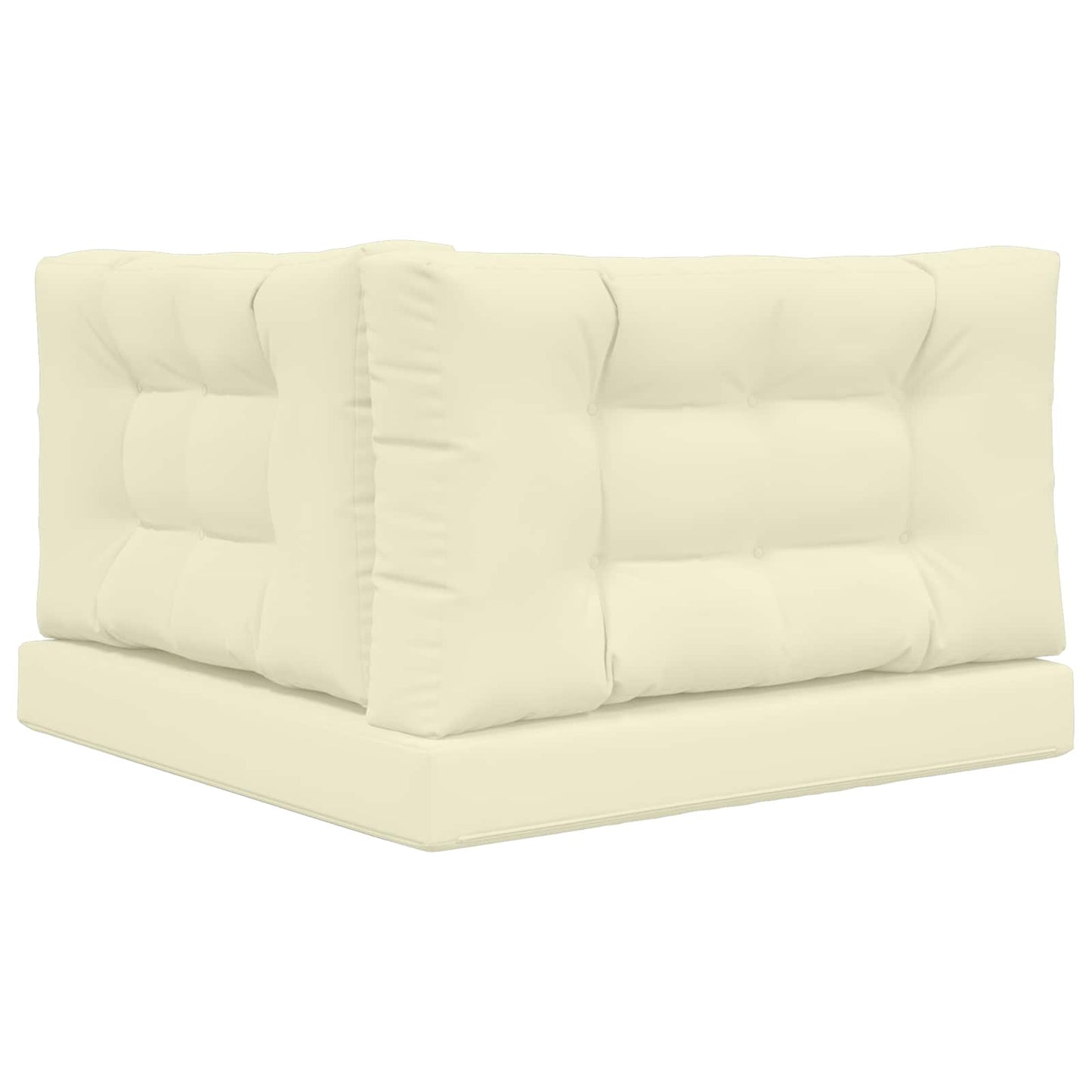 Sofakissen für draußen Polyester Creme 80 x 80 cm