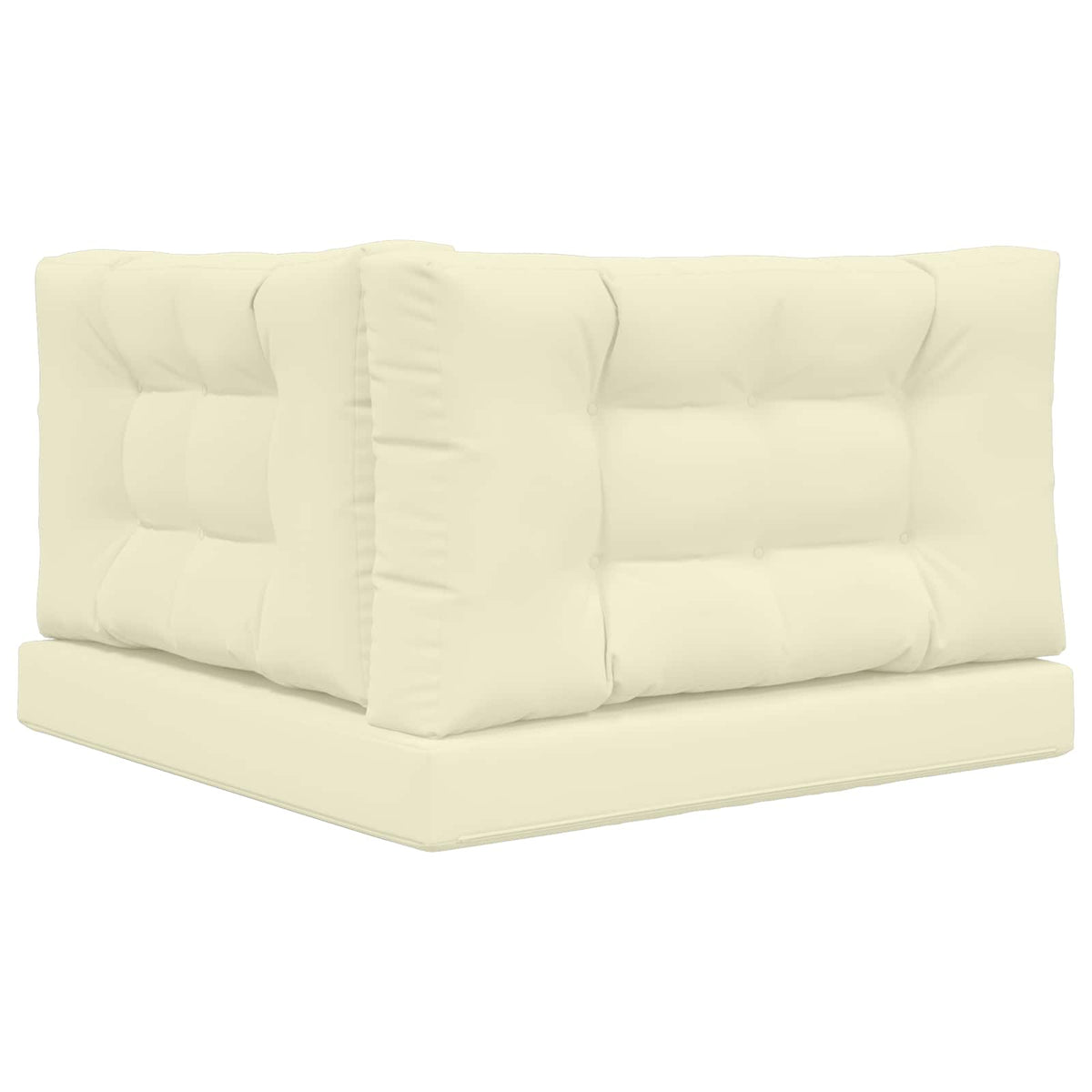 Sofakissen für draußen Polyester Creme 80 x 80 cm