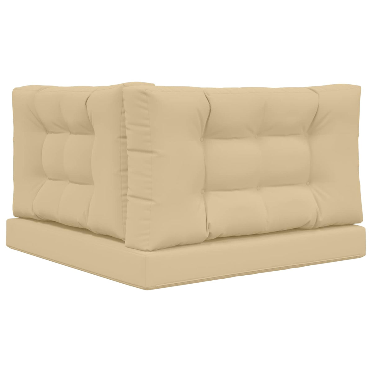 Sofakissen für draußen Polyester Beige 80 x 80 cm