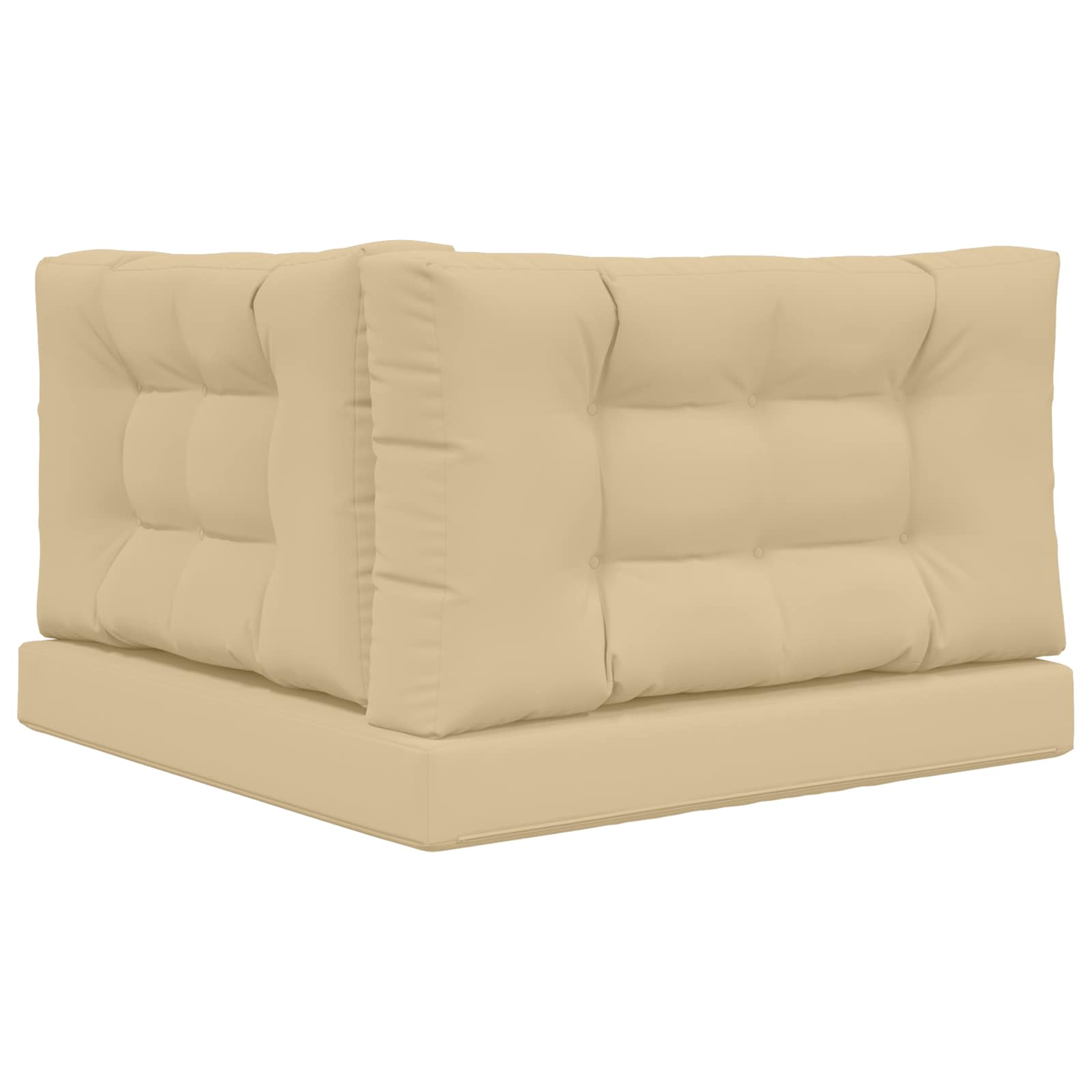 Sofakissen für draußen Polyester Beige 80 x 80 cm