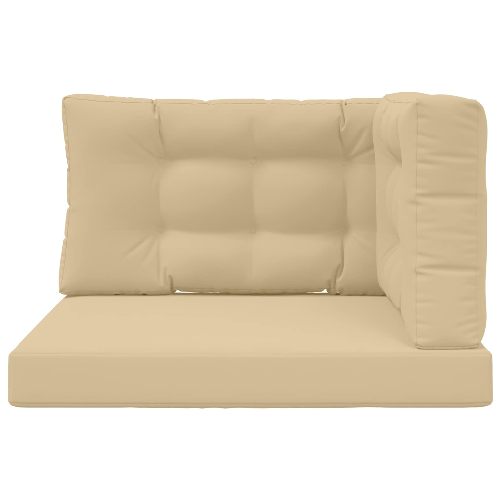 Sofakissen für draußen Polyester Beige 80 x 80 cm