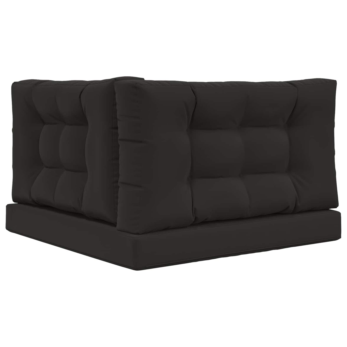 Sofakissen für draußen Polyester Schwarz 80 x 80 cm