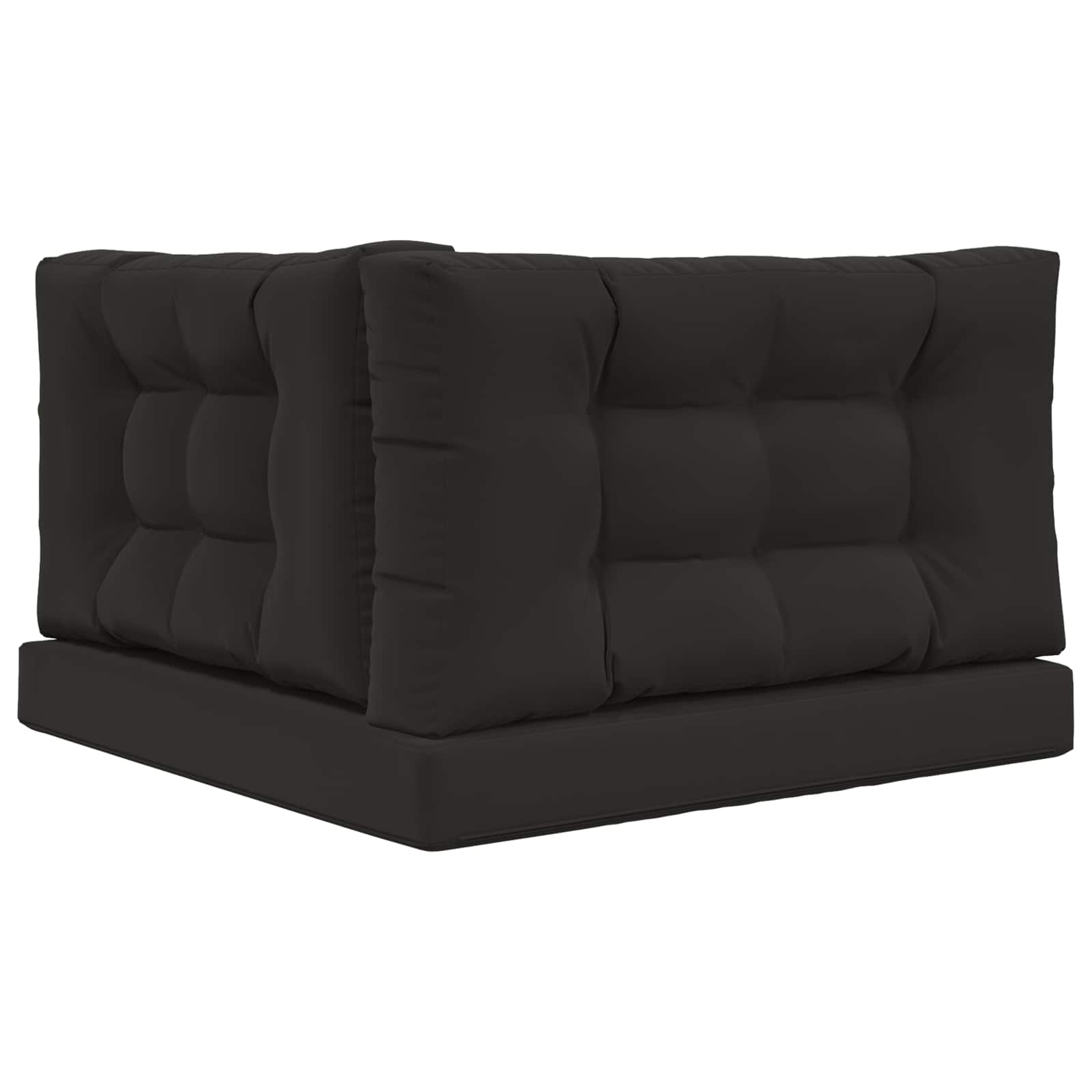 Sofakissen für draußen Polyester Schwarz 80 x 80 cm