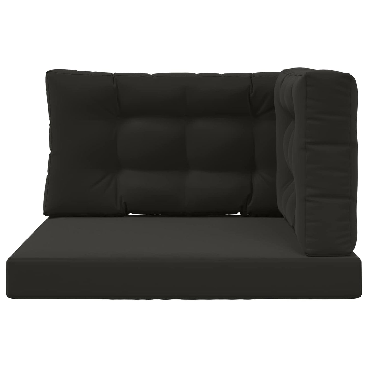 Sofakissen für draußen Polyester Schwarz 80 x 80 cm