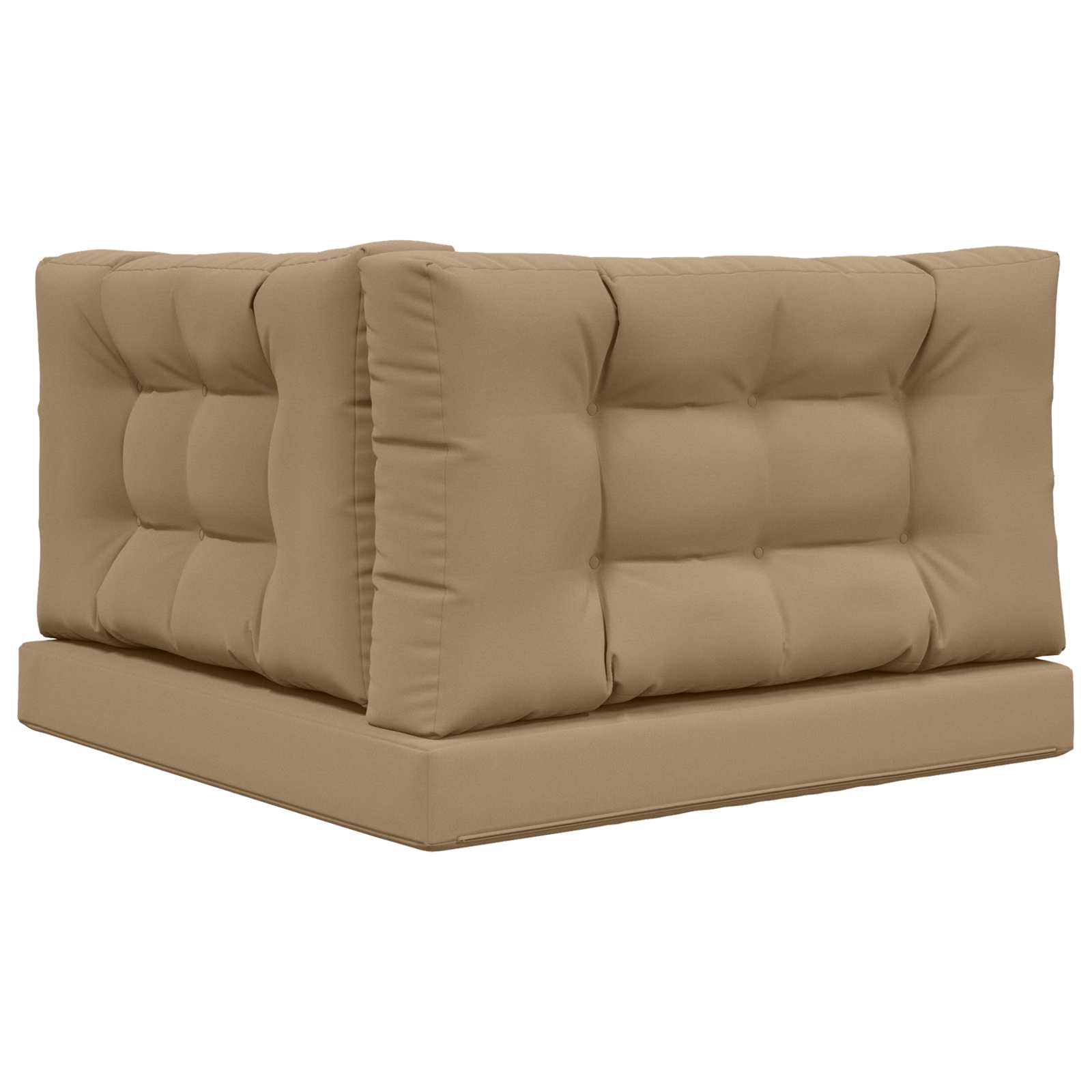 Sofakissen für draußen Polyester Taupe 80 x 80 cm