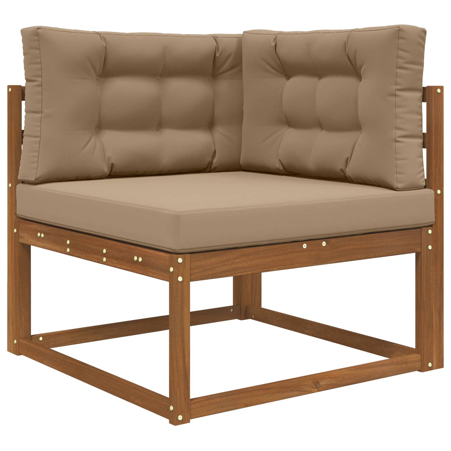 Sofakissen für draußen Polyester Taupe 80 x 80 cm