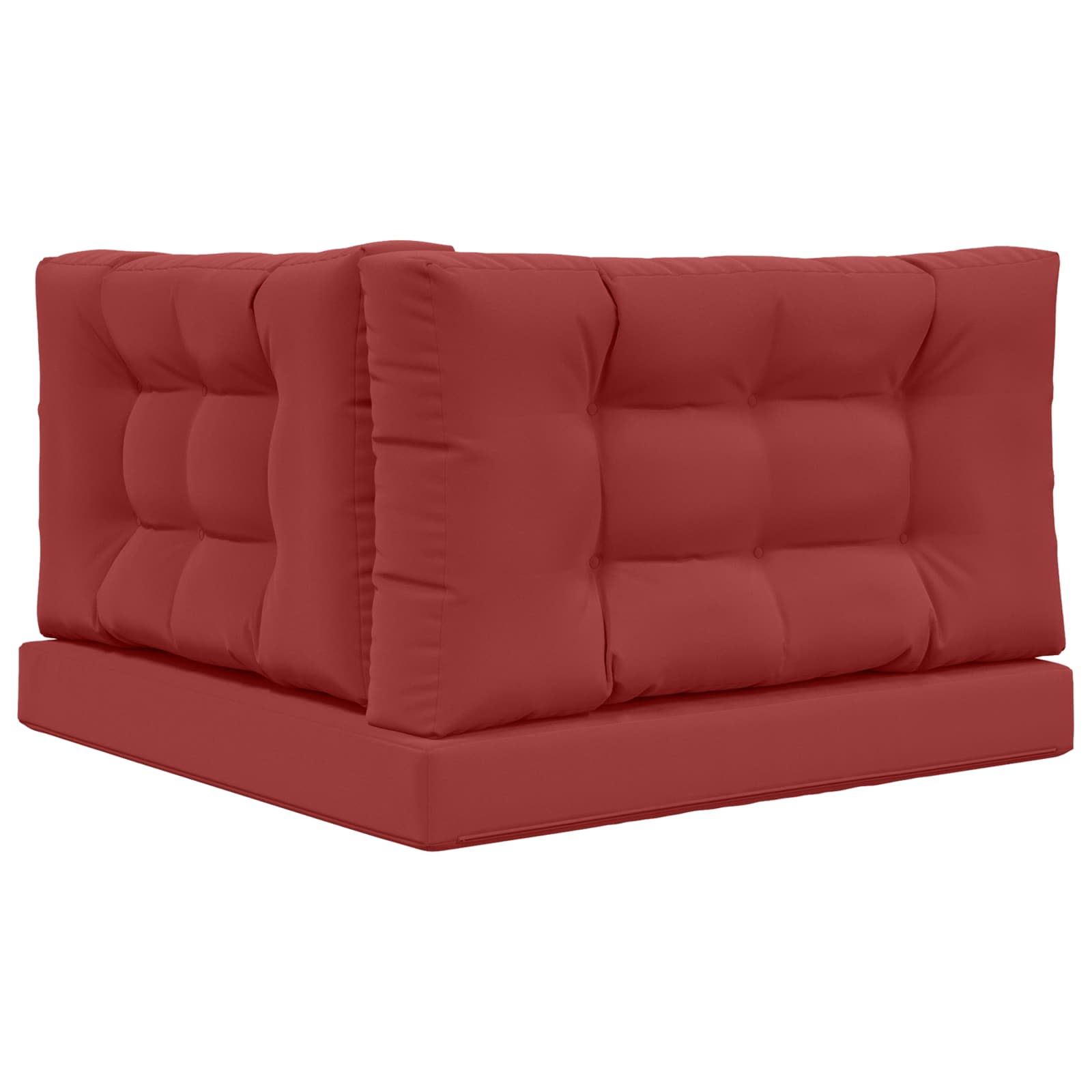 Sofakissen für draußen Polyester Weinrot 80 x 80 cm