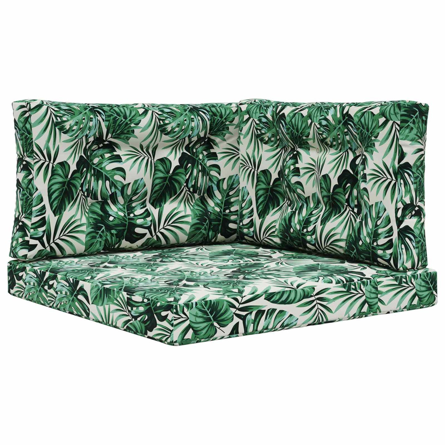 Sofakissen für draußen Polyester Blattmuster 80 x 80 cm