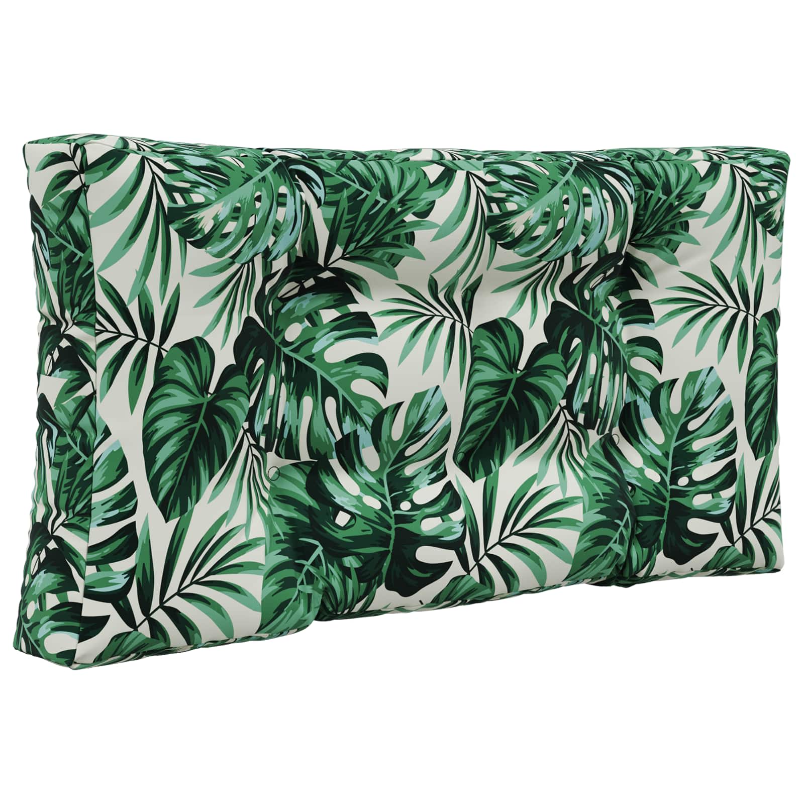 Sofakissen für draußen Polyester Blattmuster 80 x 80 cm
