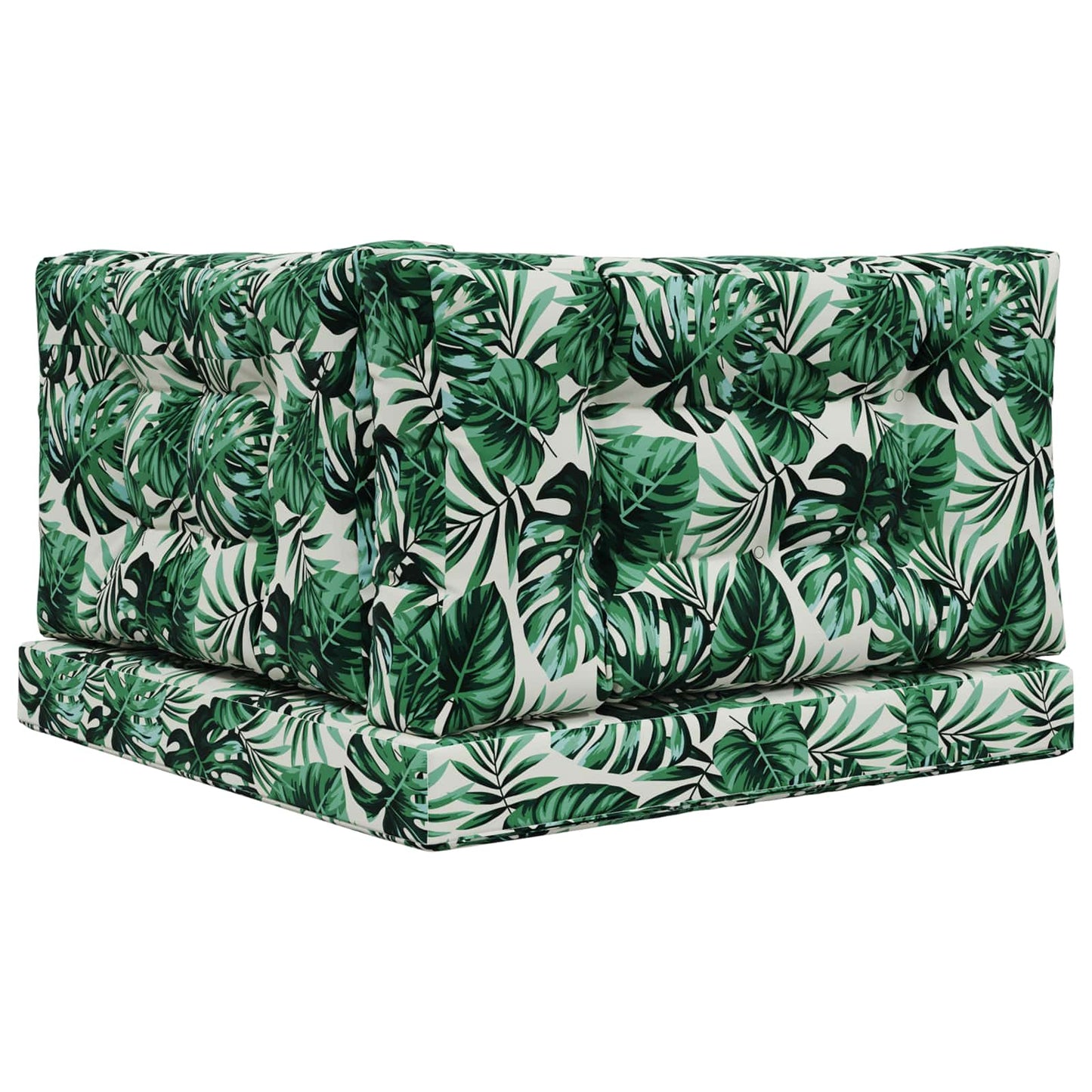 Sofakissen für draußen Polyester Blattmuster 80 x 80 cm