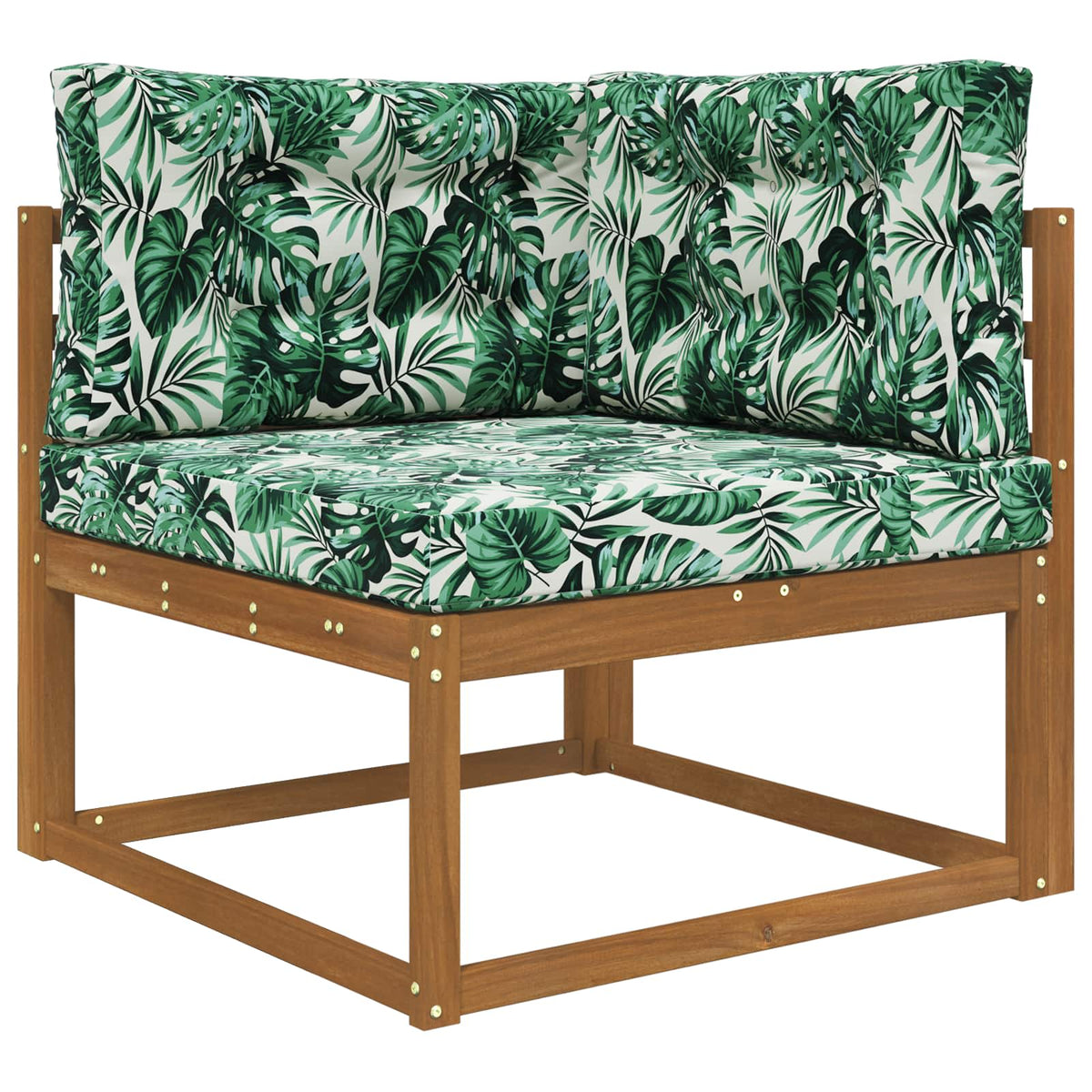 Sofakissen für draußen Polyester Blattmuster 80 x 80 cm