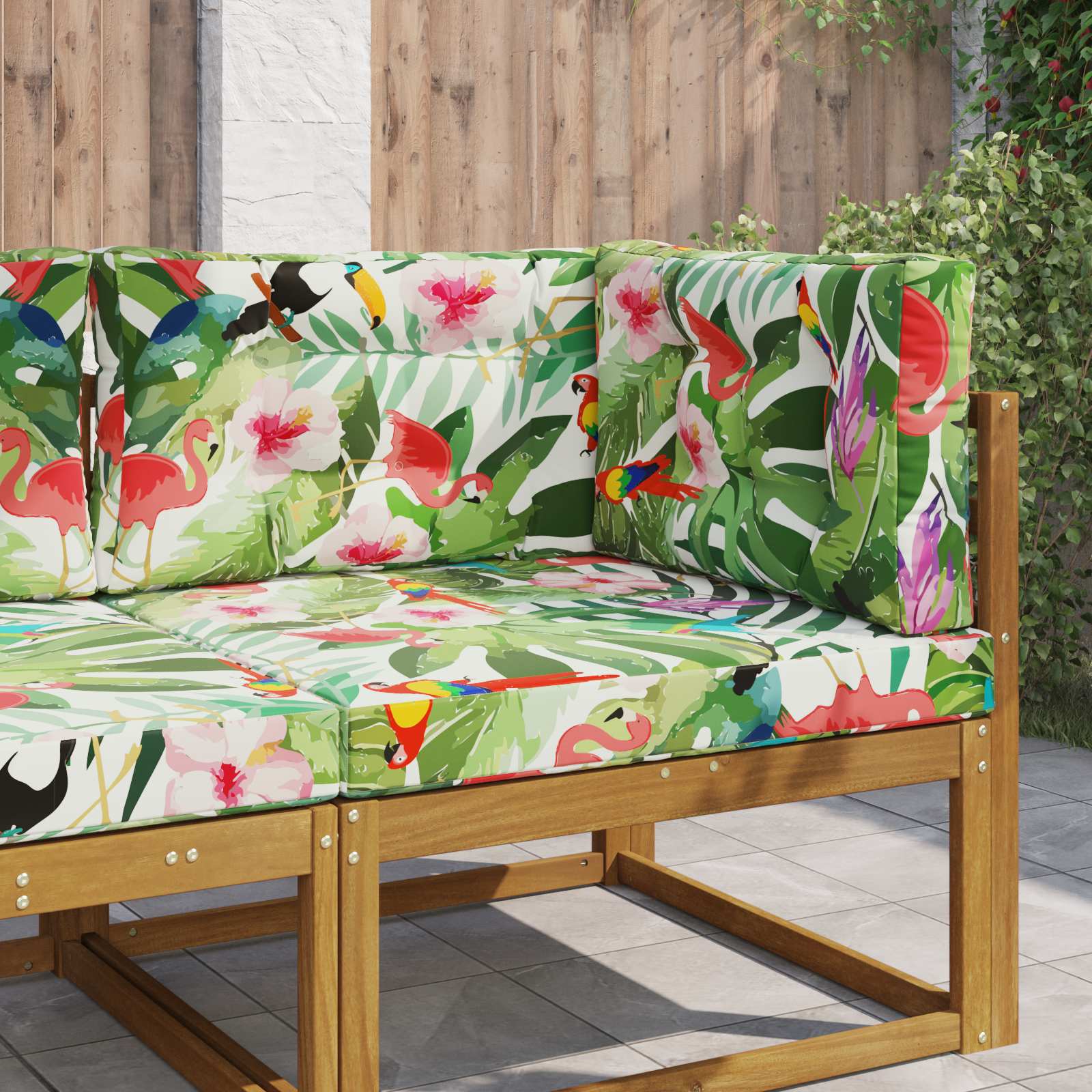 Sofakissen für draußen Polyester Bunt 80 x 80 cm