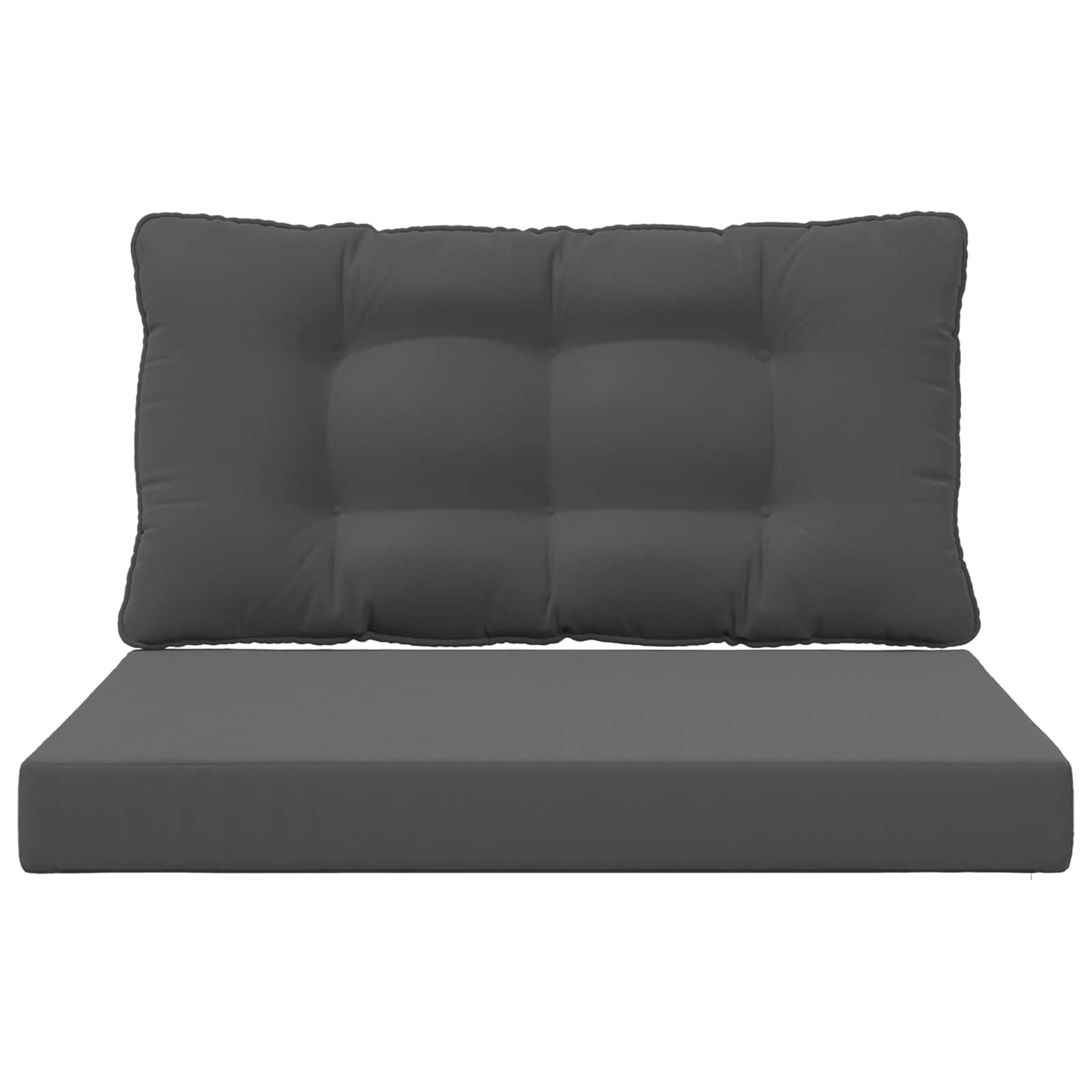 Sofakissen für draußen Polyester Anthrazit 80 x 68,5 cm