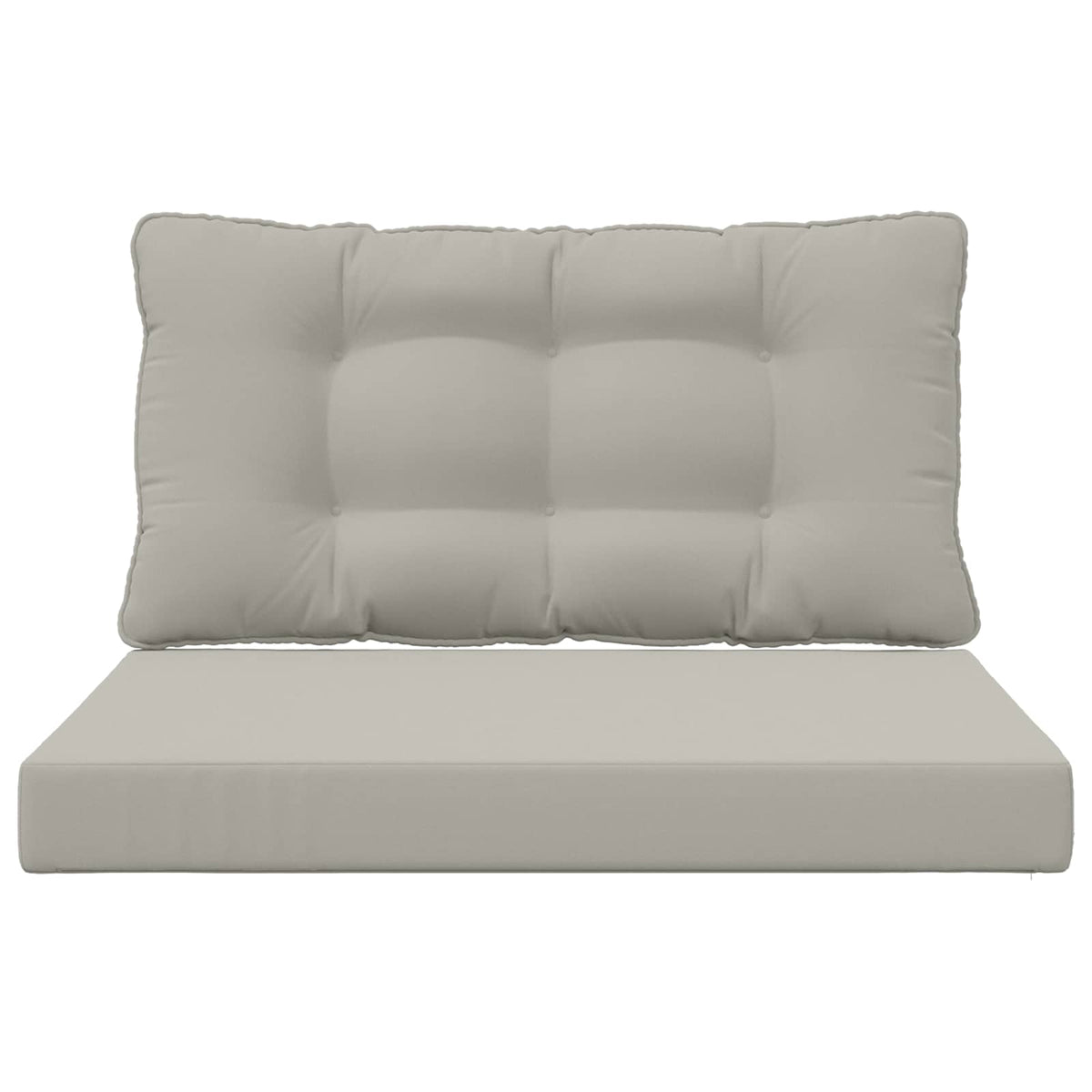 Sofakissen für draußen Polyester Grau 80 x 68,5 cm