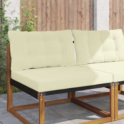 Sofakissen für draußen Stoff Creme 80 x 68,5 cm