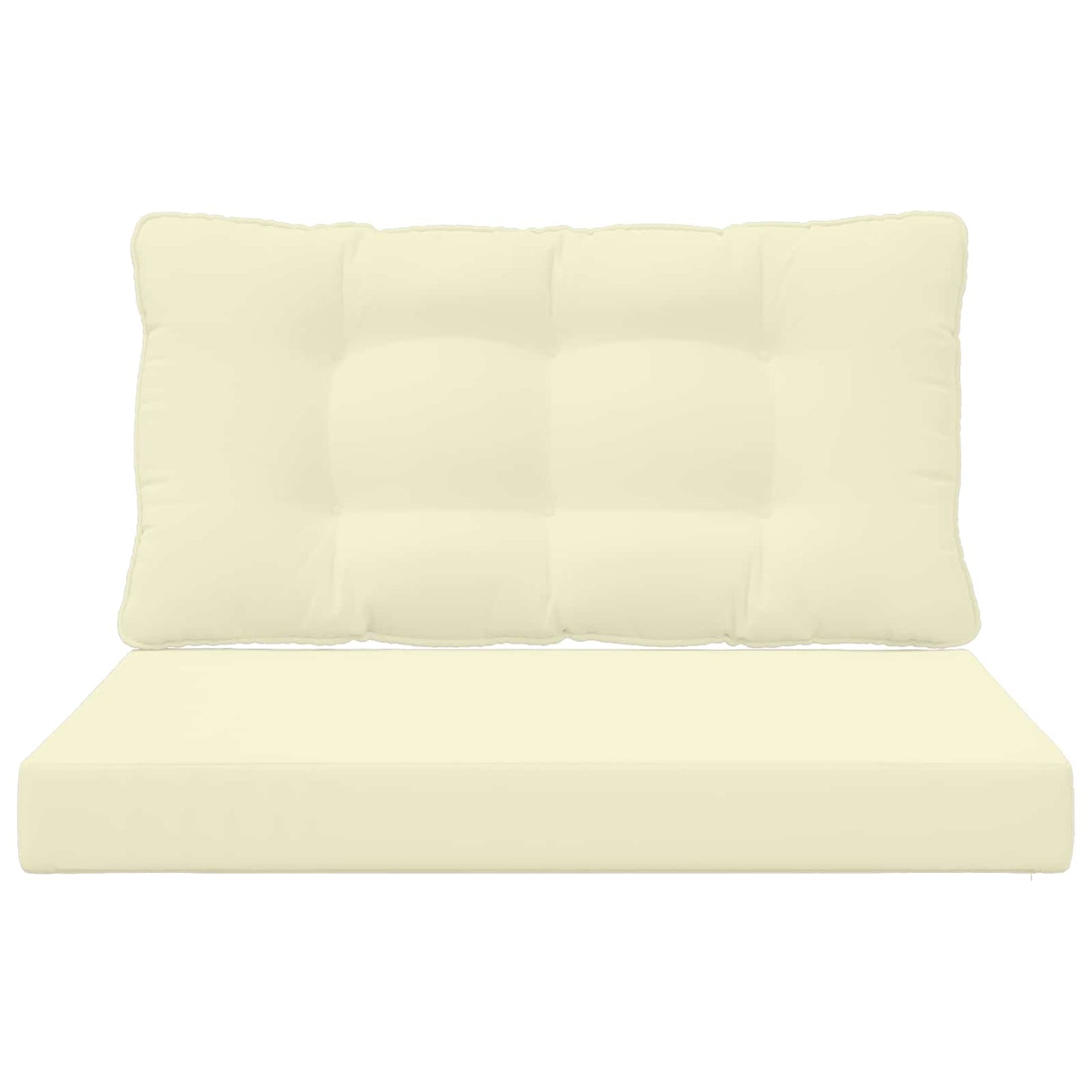 Sofakissen für draußen Polyester Creme 80 x 68,5 cm