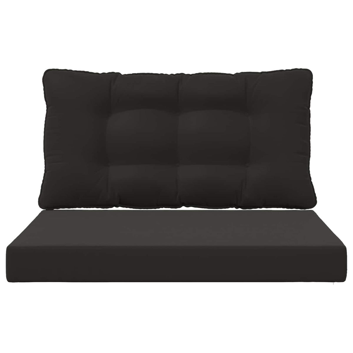 Sofakissen für draußen Polyester Schwarz 80 x 68,5 cm
