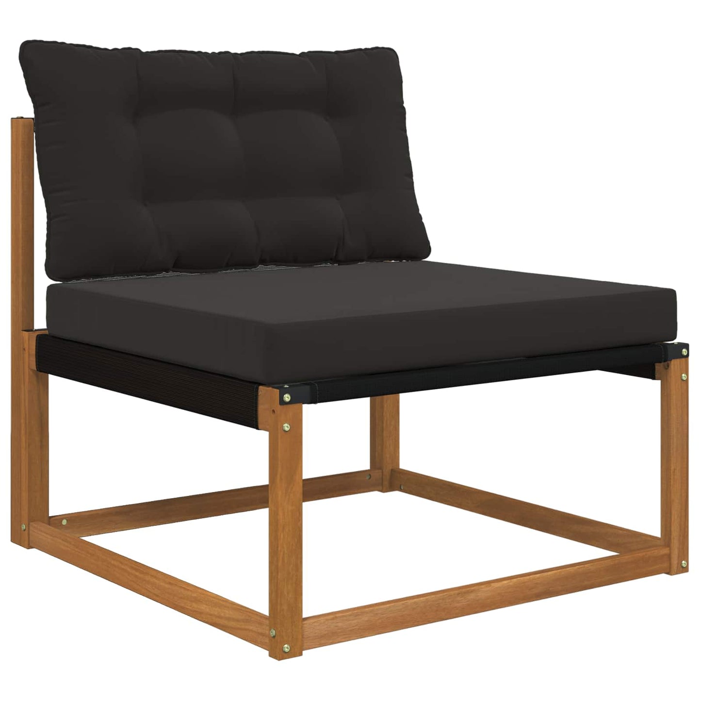 Sofakissen für draußen Polyester Schwarz 80 x 68,5 cm