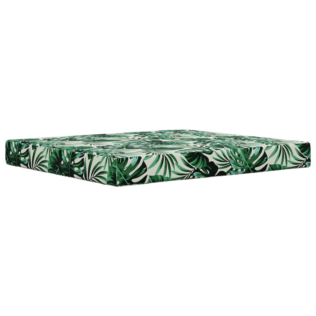 Sofakissen für draußen Polyester Blattmuster 80 x 68,5 cm