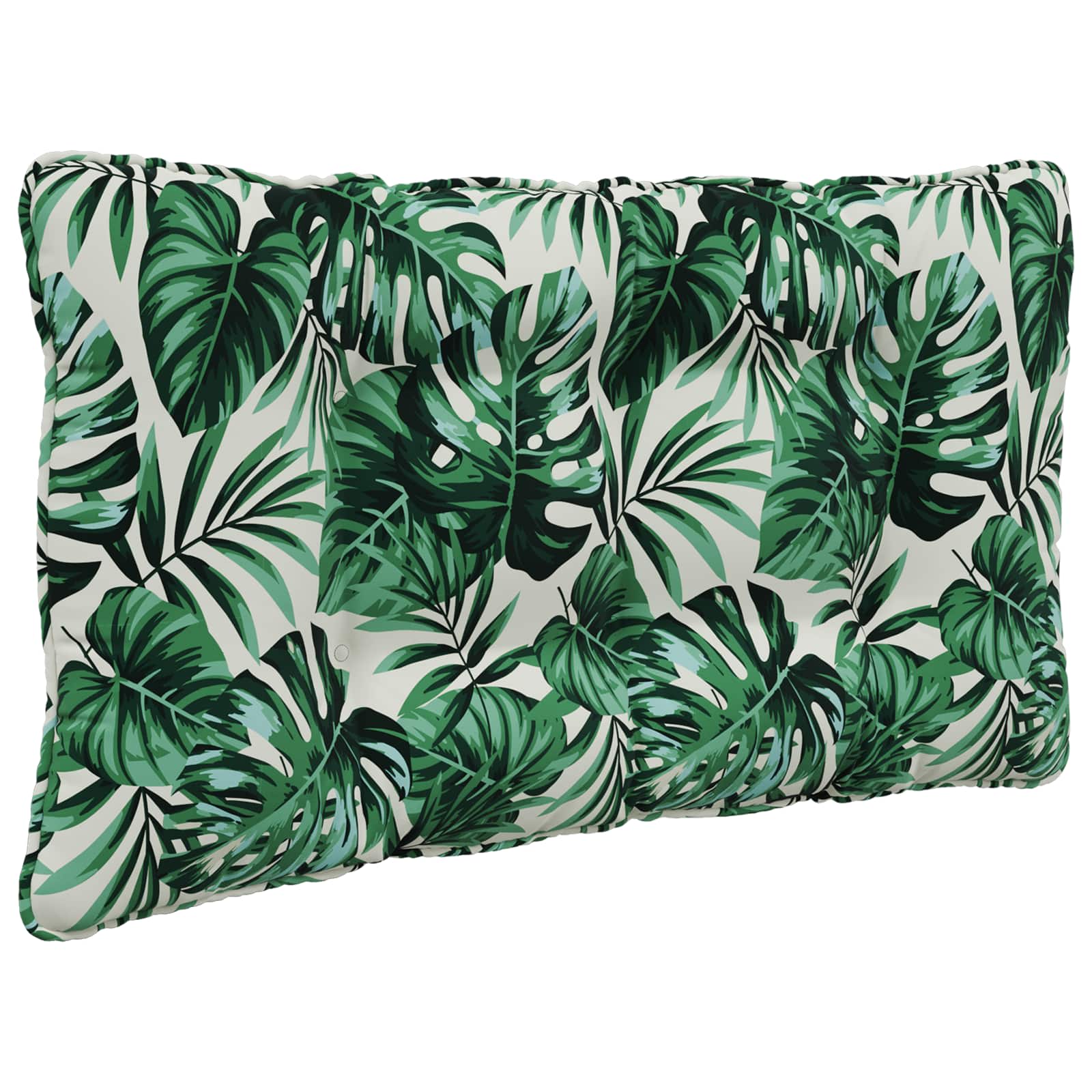Sofakissen für draußen Polyester Blattmuster 80 x 68,5 cm