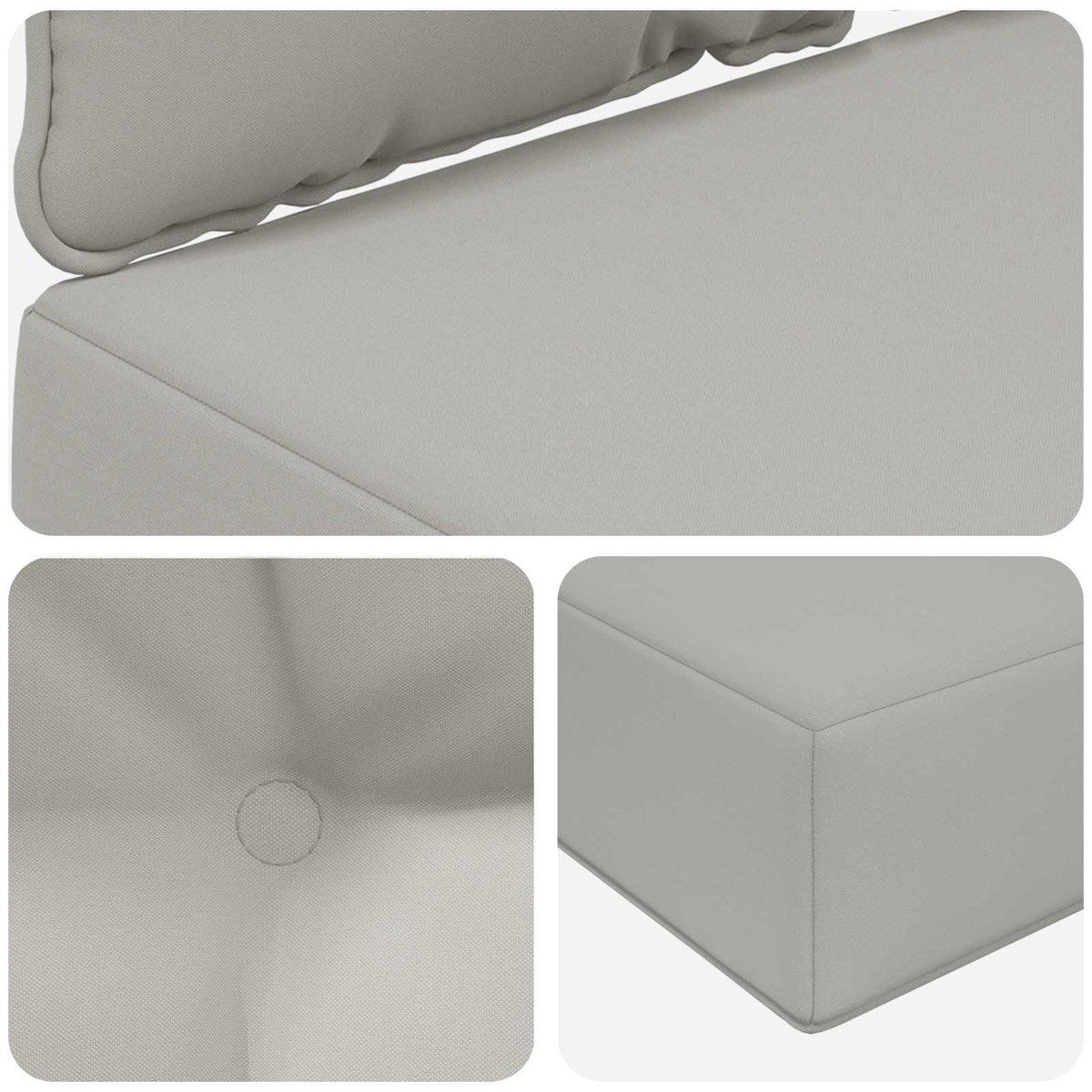 Sofakissen für draußen Polyester Grau 68,5 x 68,5 cm