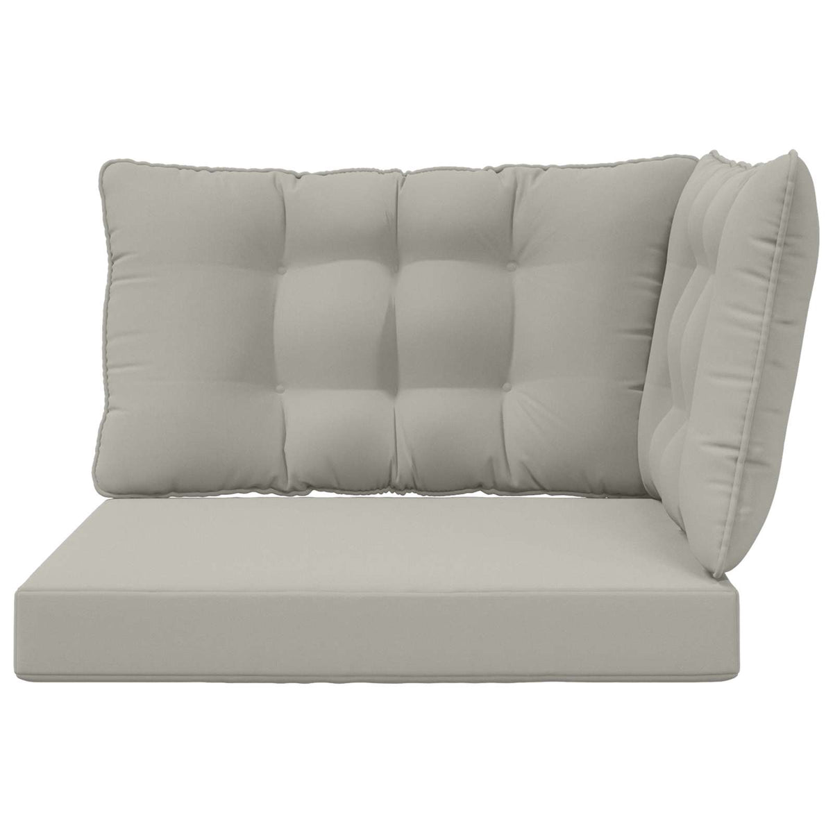 Sofakissen für draußen Polyester Grau 68,5 x 68,5 cm