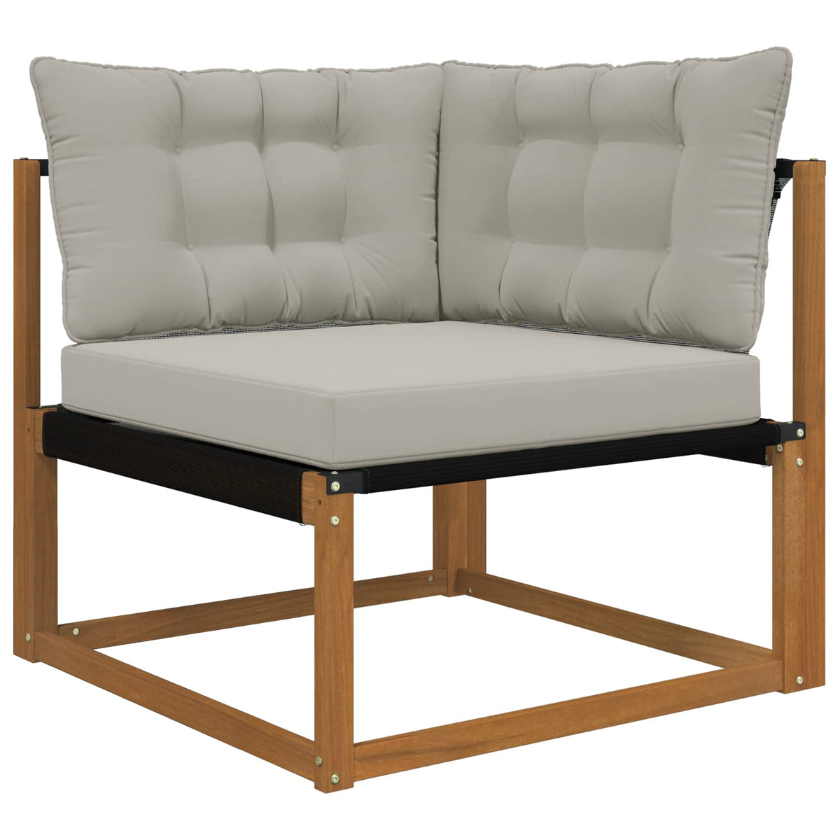 Sofakissen für draußen Polyester Grau 68,5 x 68,5 cm