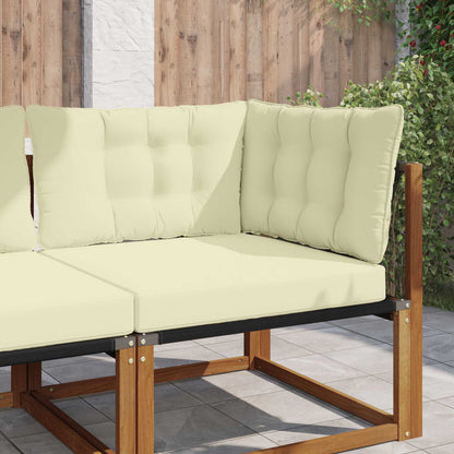 Sofakissen für draußen Stoff Creme 68,5 x 68,5 cm