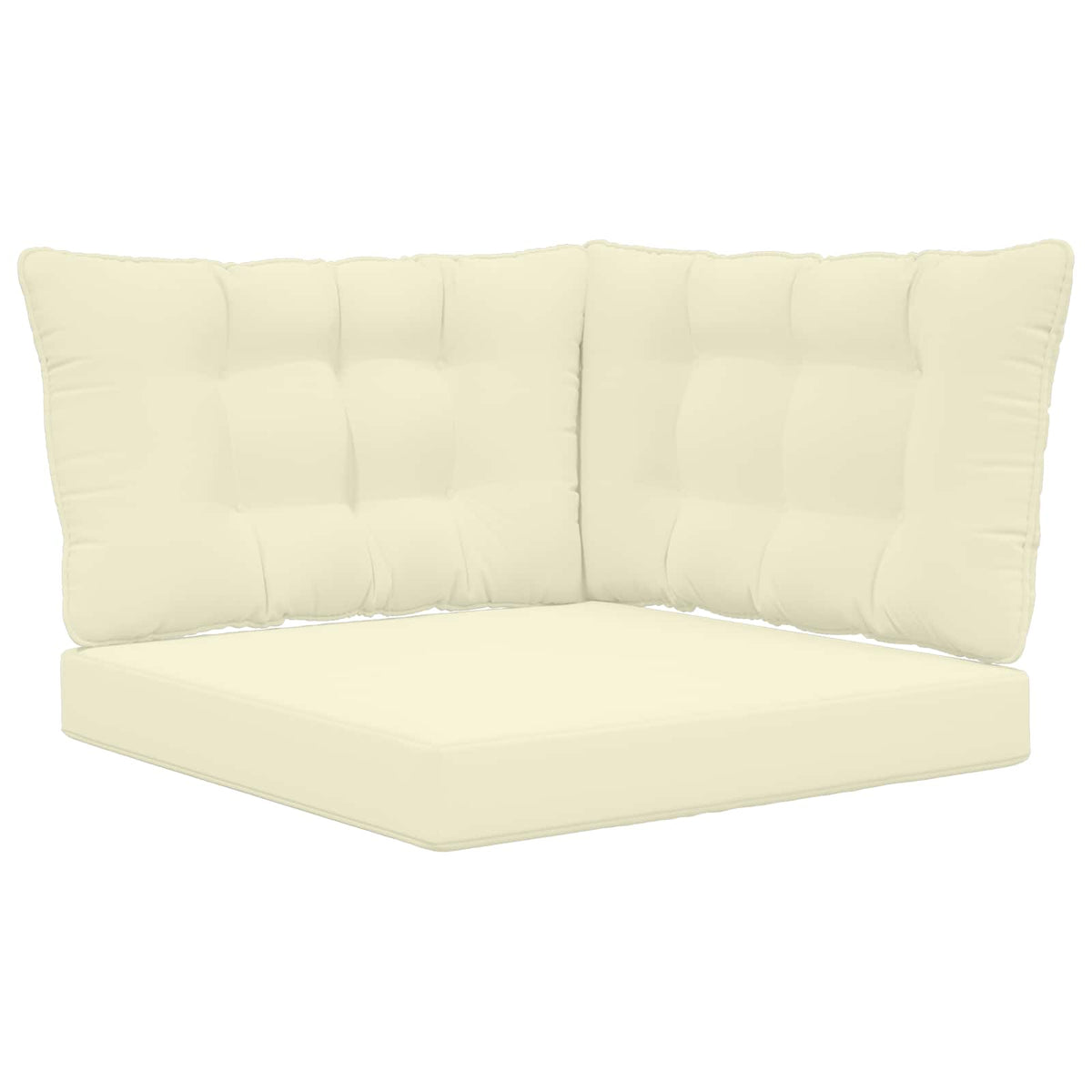 Sofakissen für draußen Polyester Creme 68,5 x 68,5 cm