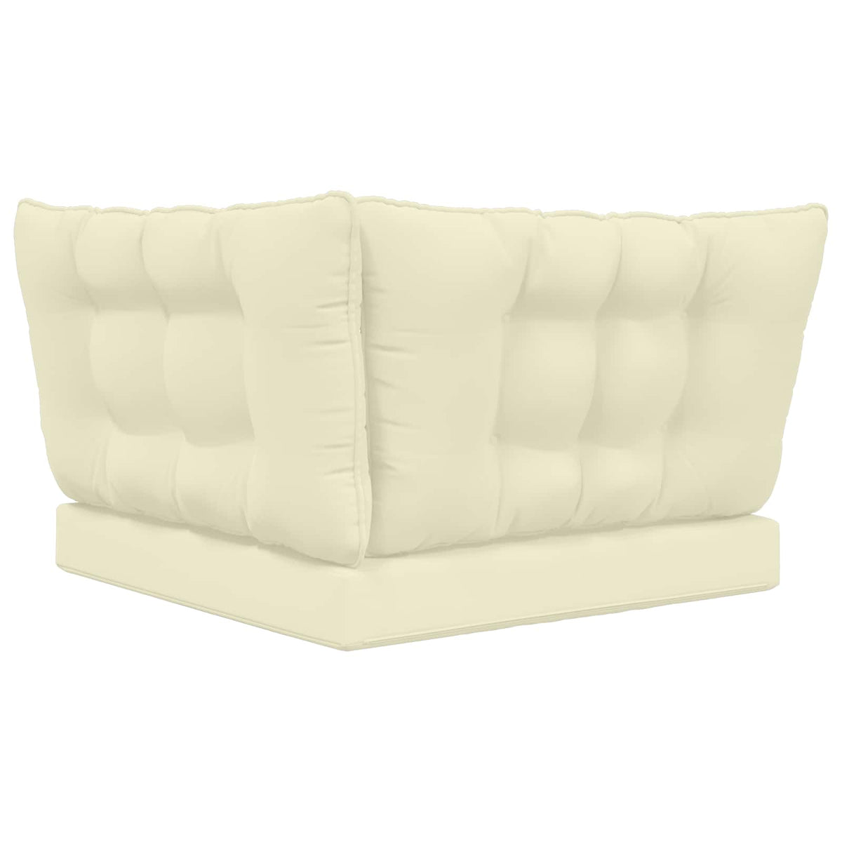 Sofakissen für draußen Polyester Creme 68,5 x 68,5 cm
