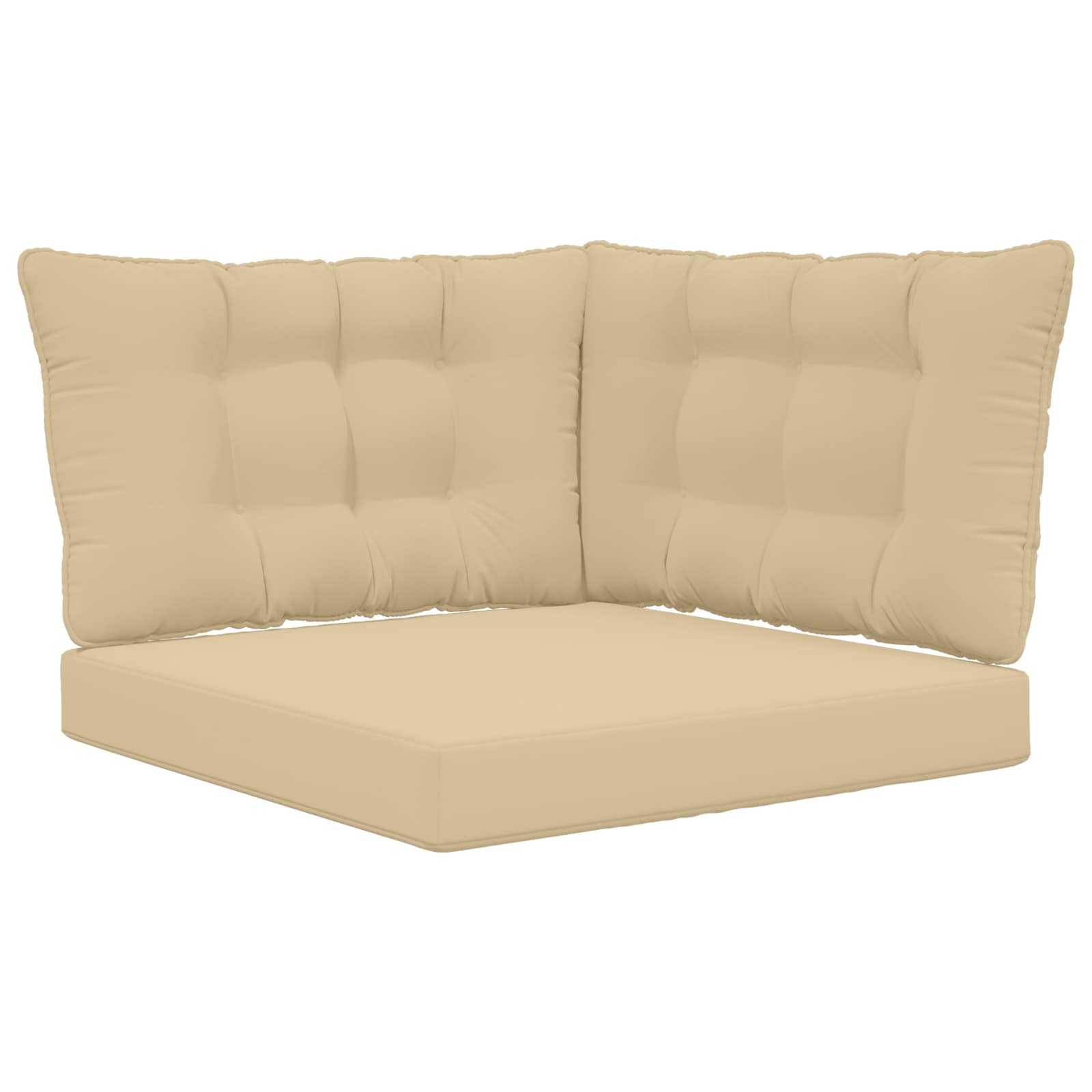 Sofakissen für draußen Polyester Beige 68,5 x 68,5 cm