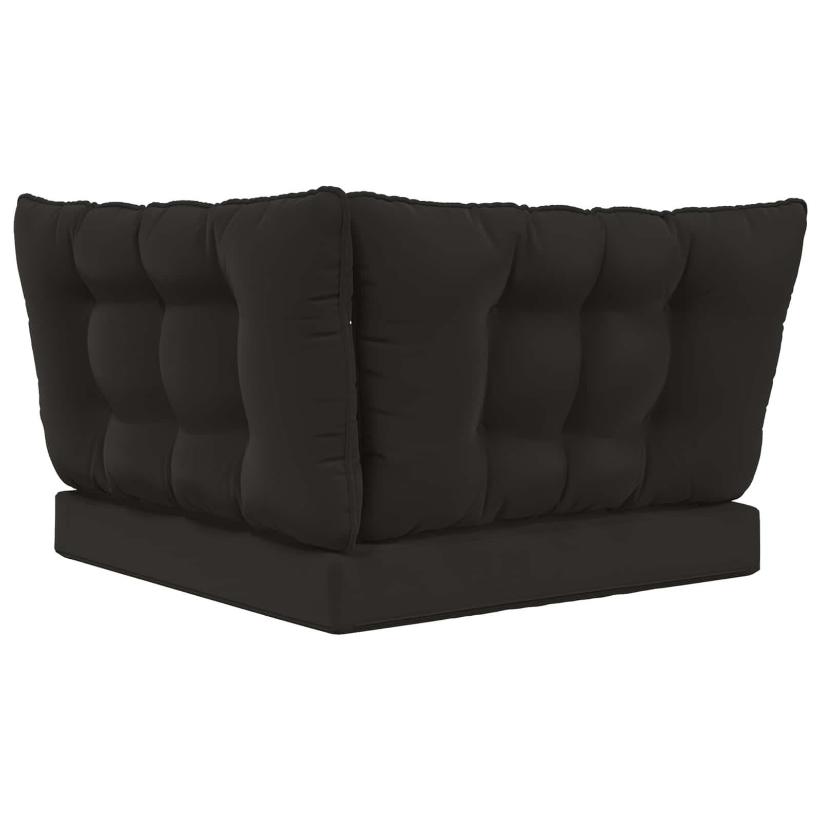 Sofakissen für draußen Polyester Schwarz 68,5 x 68,5 cm