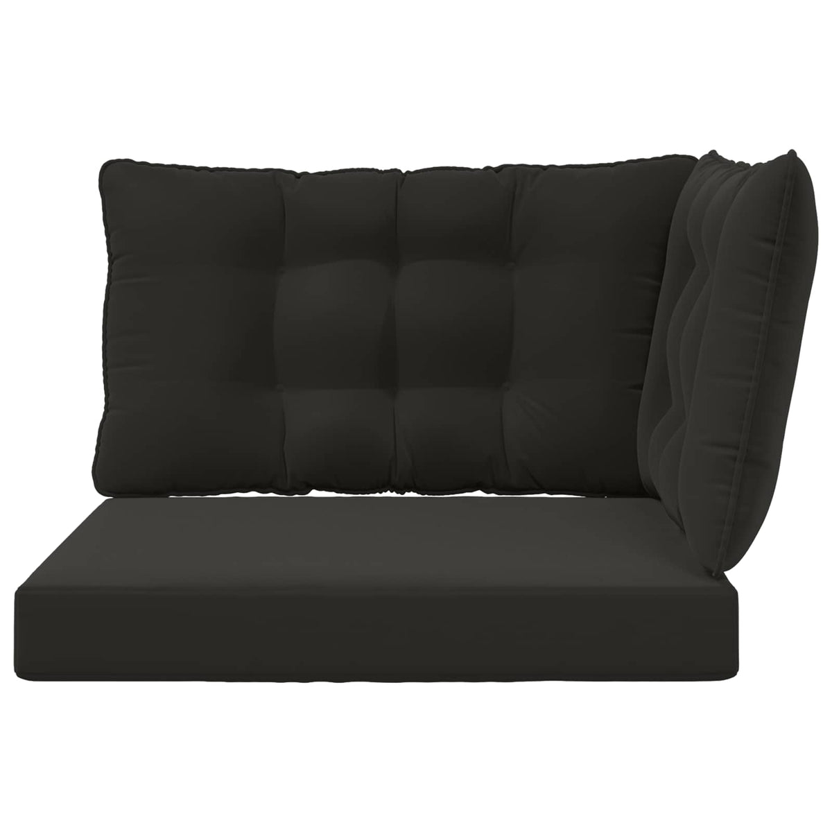 Sofakissen für draußen Polyester Schwarz 68,5 x 68,5 cm