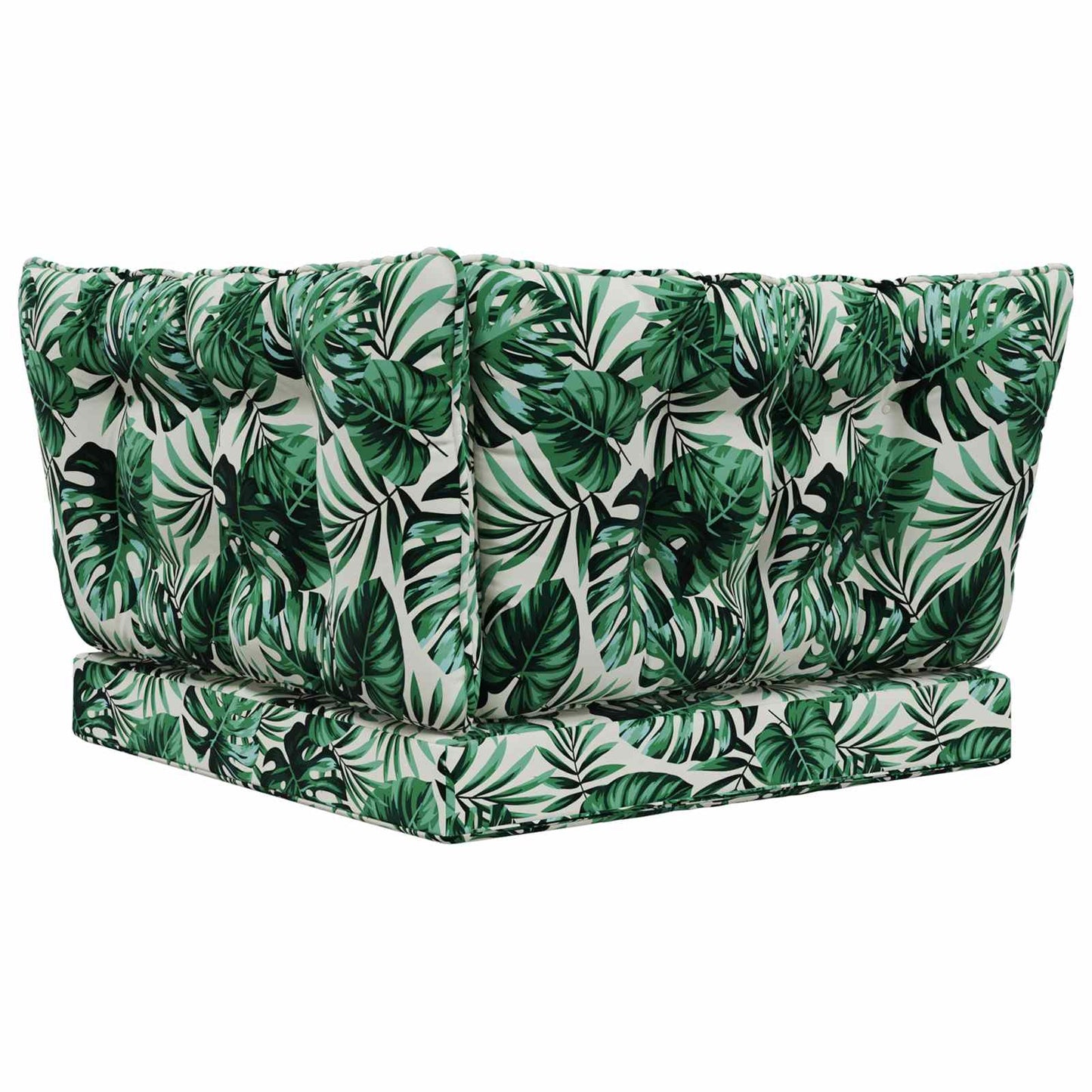 Sofakissen für draußen Polyester Blattmuster 68,5 x 68,5 cm