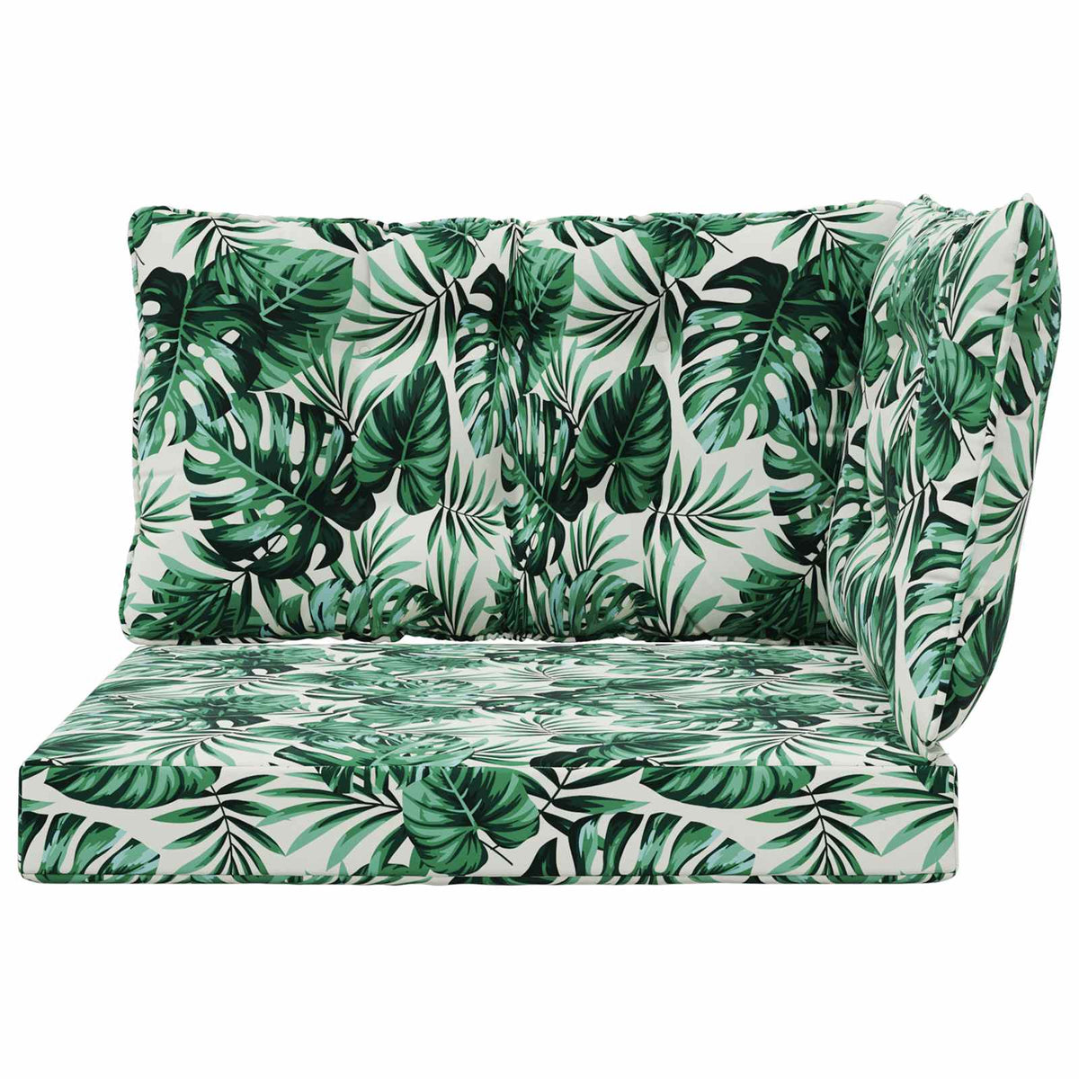 Sofakissen für draußen Polyester Blattmuster 68,5 x 68,5 cm