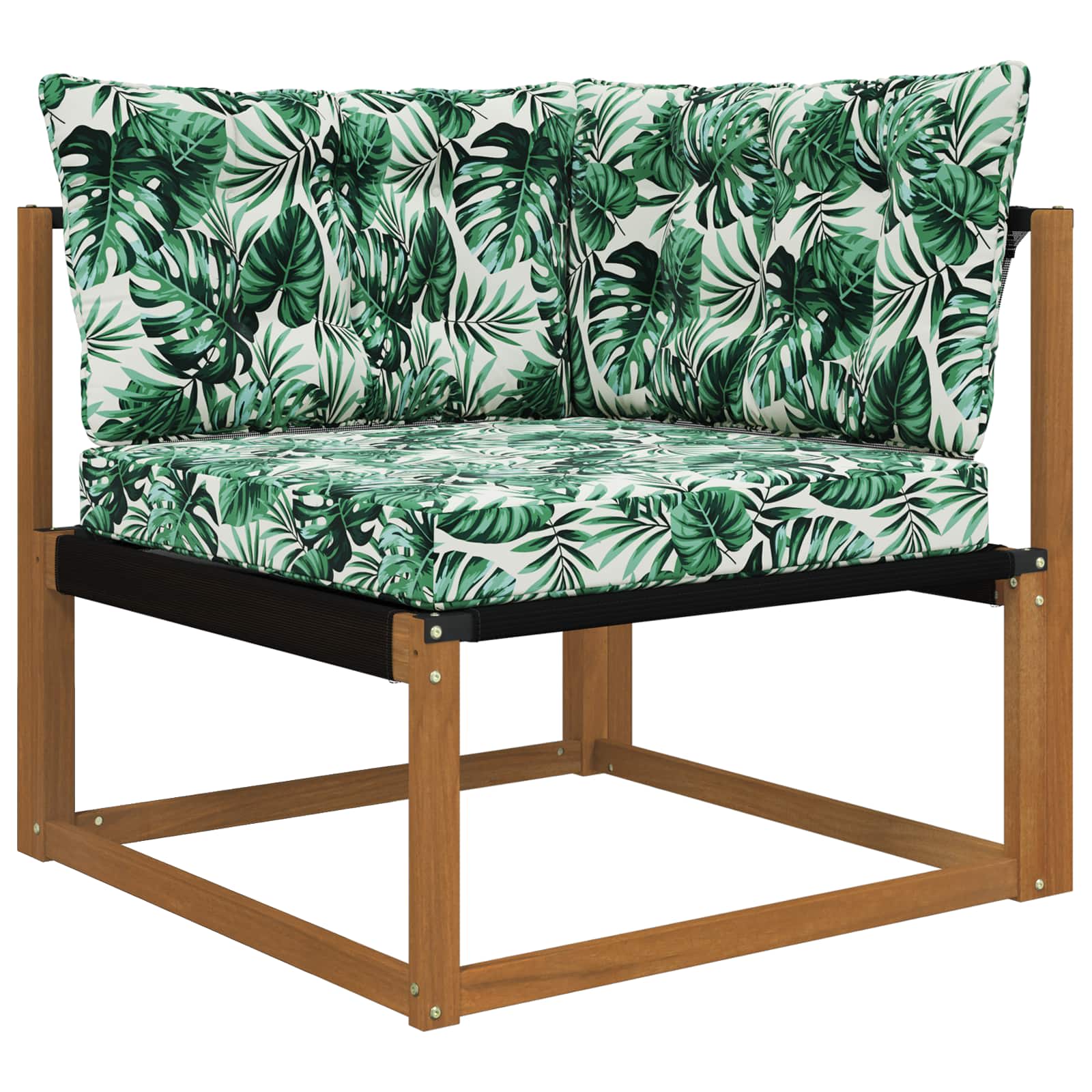 Sofakissen für draußen Polyester Blattmuster 68,5 x 68,5 cm