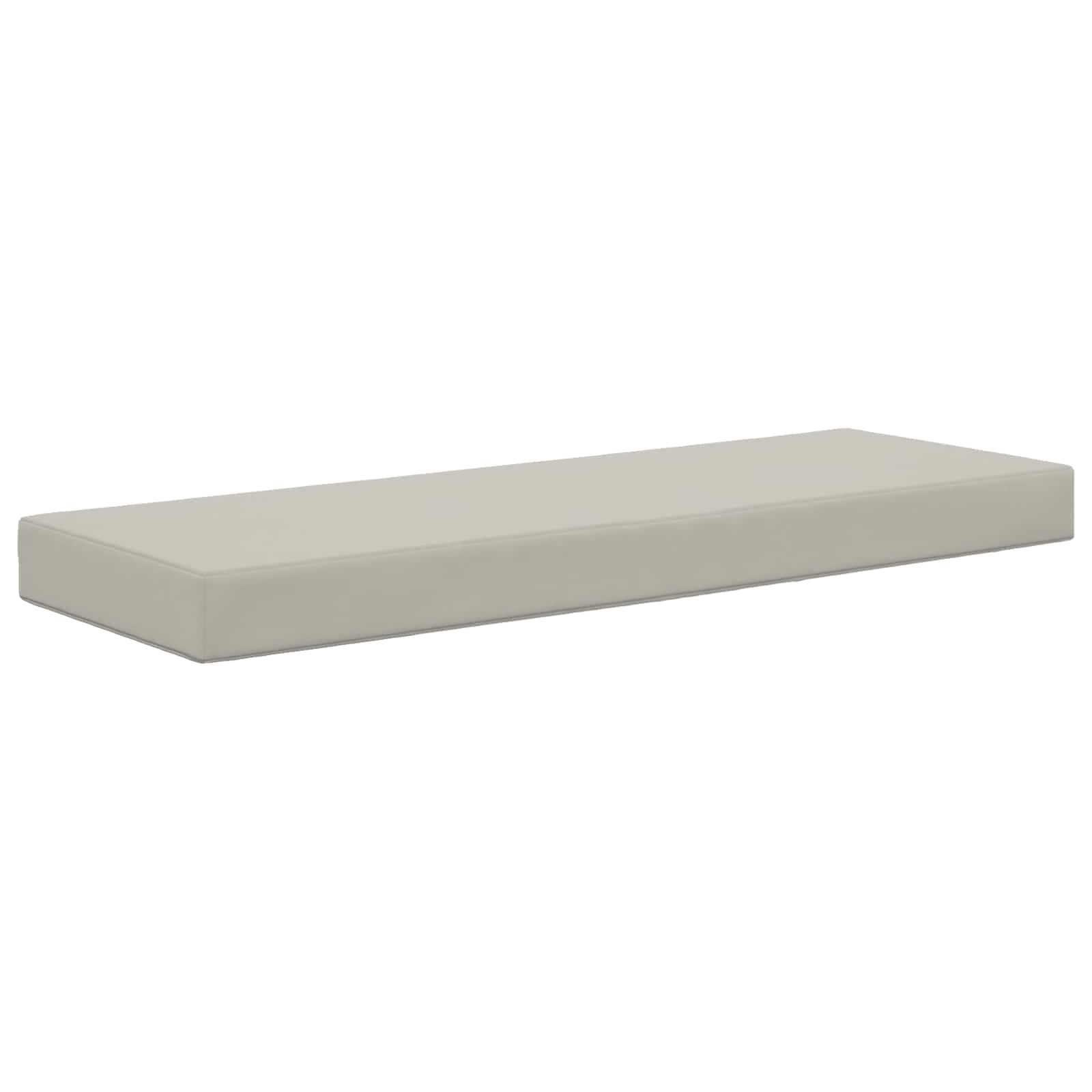 Sitzkissen für Outdoor 100 % Polyester Grau 111,5 x 40 x 8 cm