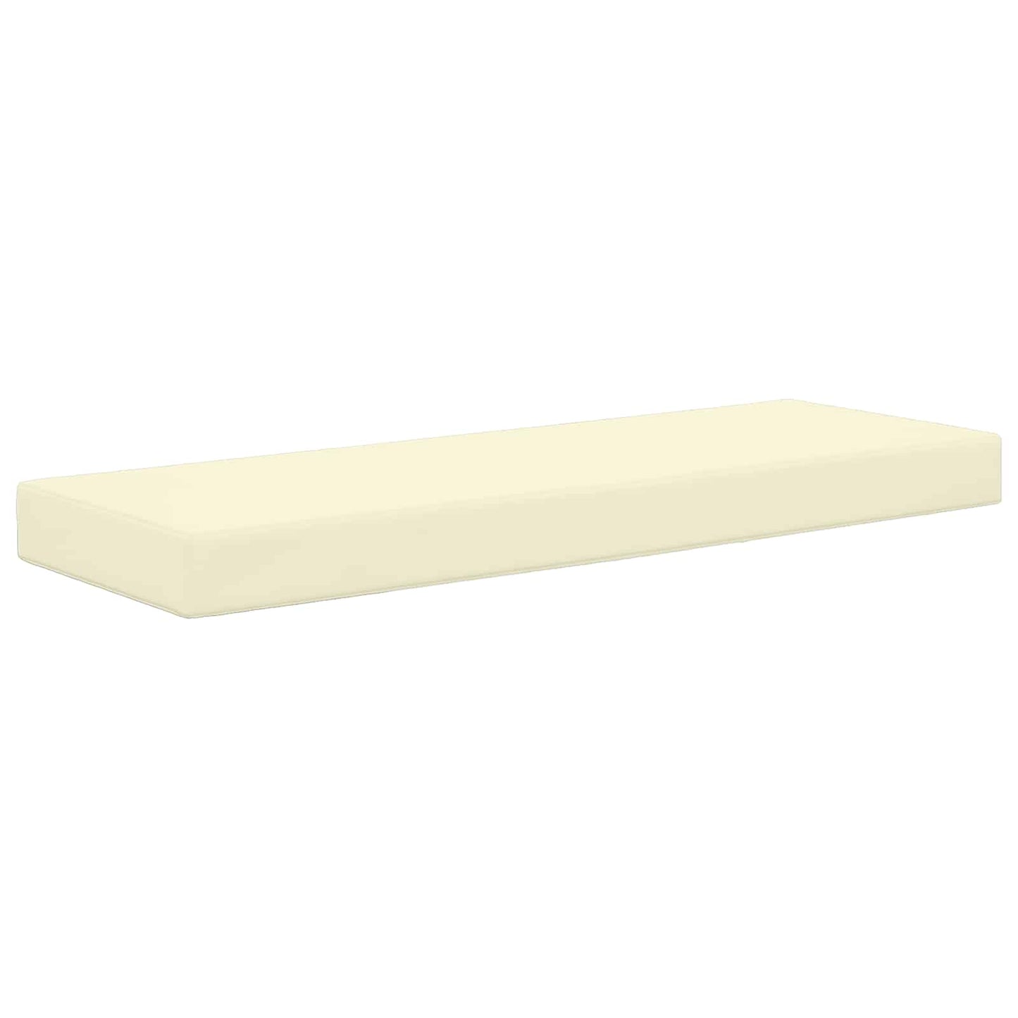 Sitzkissen für Outdoor 100 % Polyester Creme 115 x 40 x 8 cm