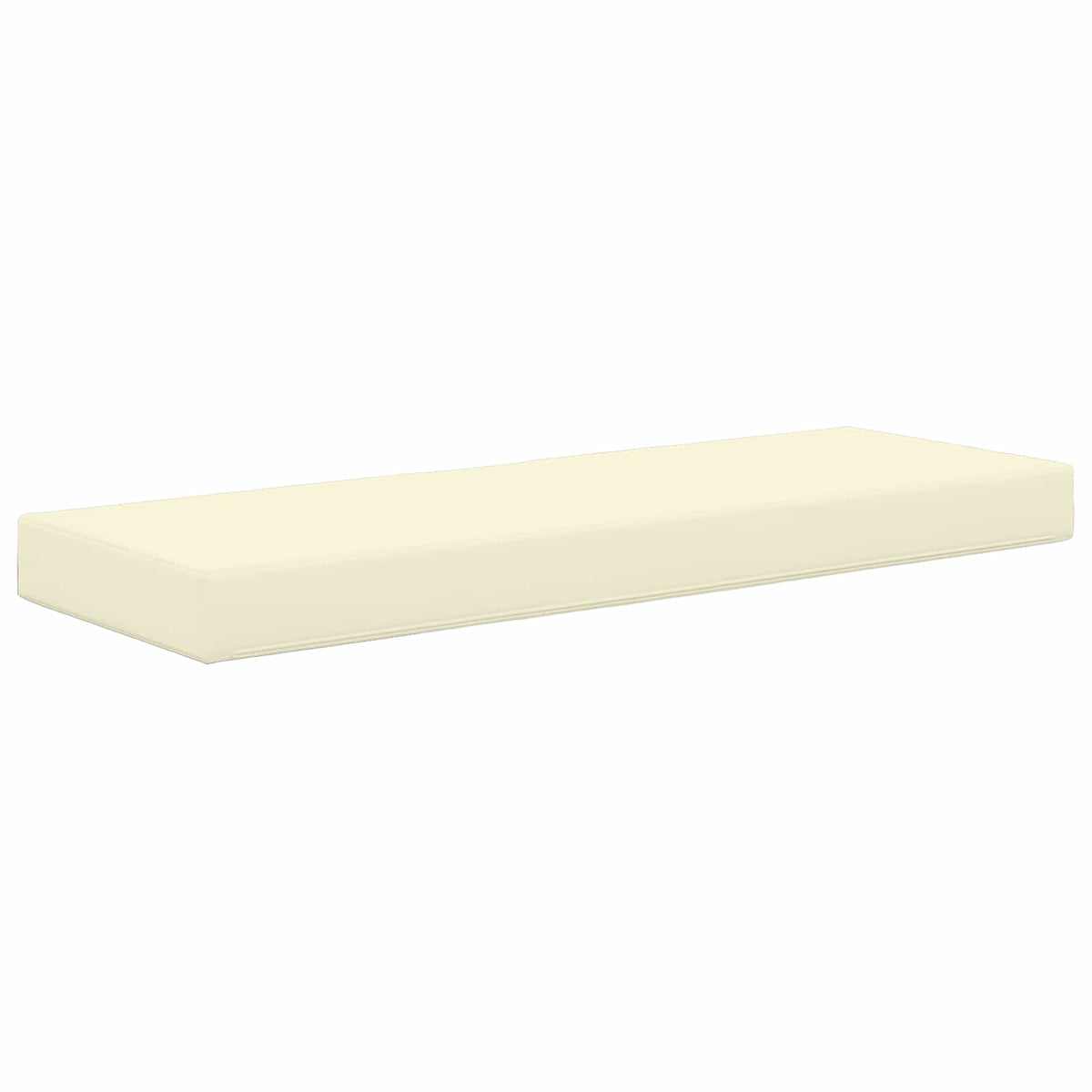 Sitzkissen für Outdoor 100 % Polyester Creme 115 x 40 x 8 cm