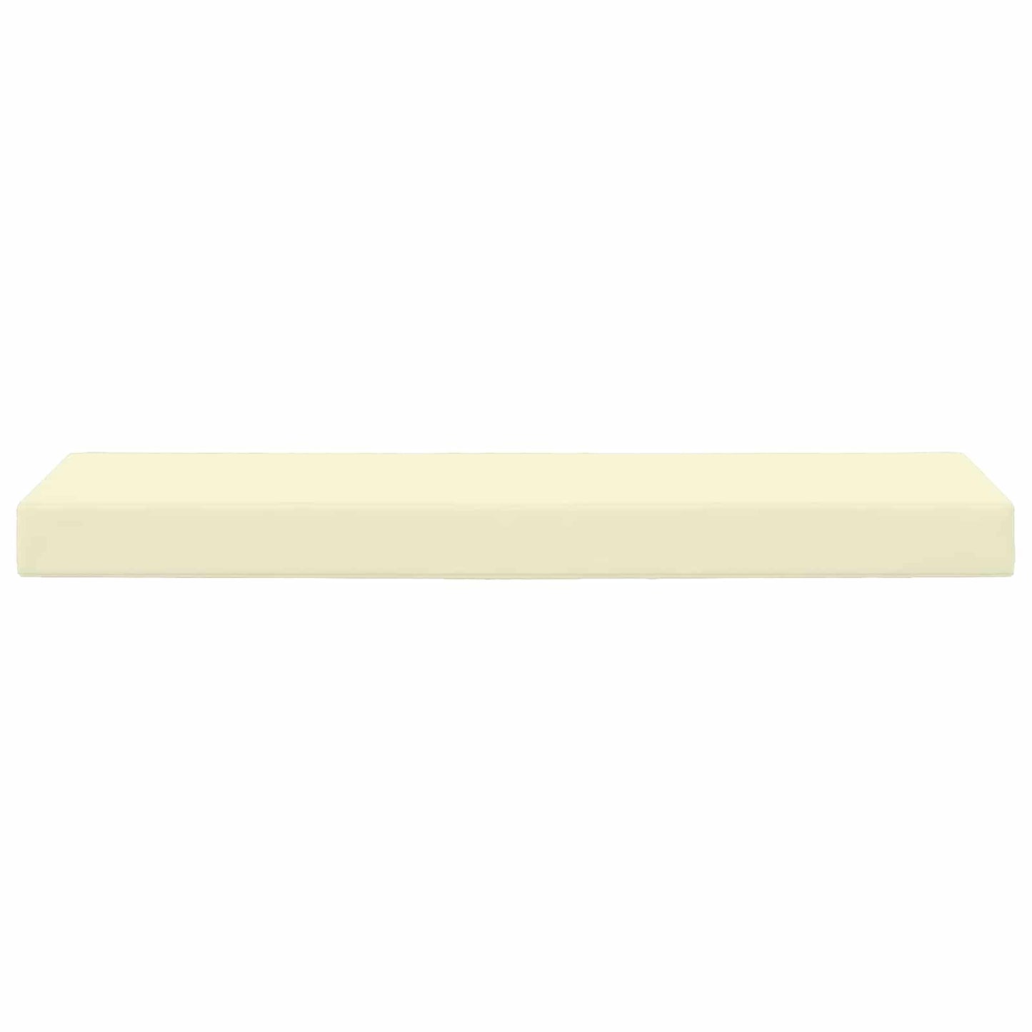 Sitzkissen für Outdoor 100 % Polyester Creme 115 x 40 x 8 cm