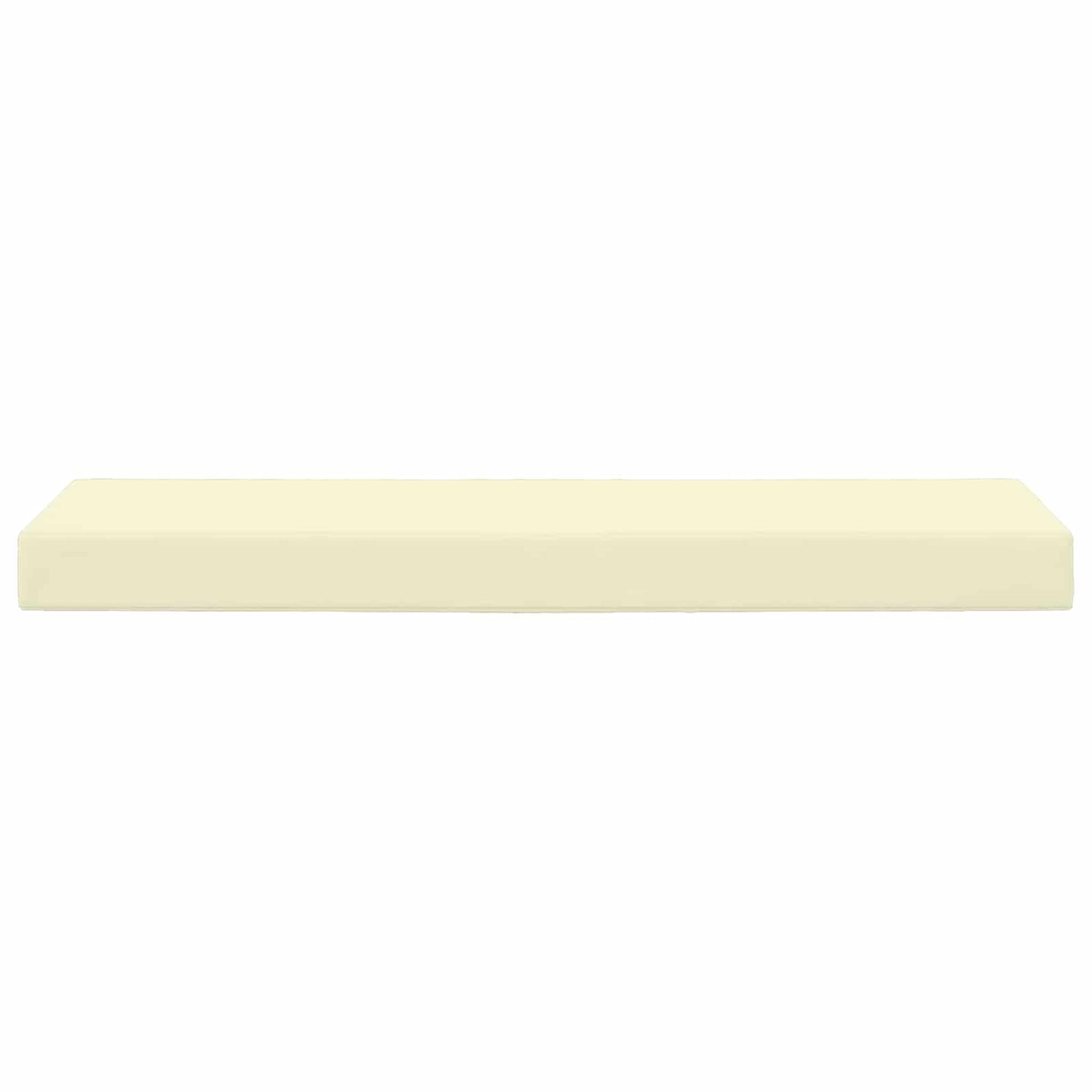 Sitzkissen für Outdoor 100 % Polyester Creme 115 x 40 x 8 cm