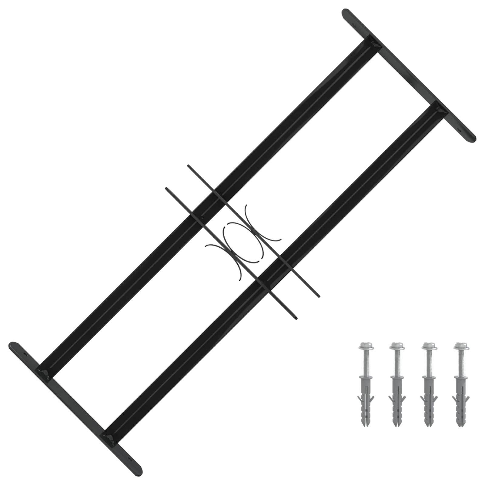Fenstersicherheitsgitter 76 x 30 cm Galvanisiertes Stahl
