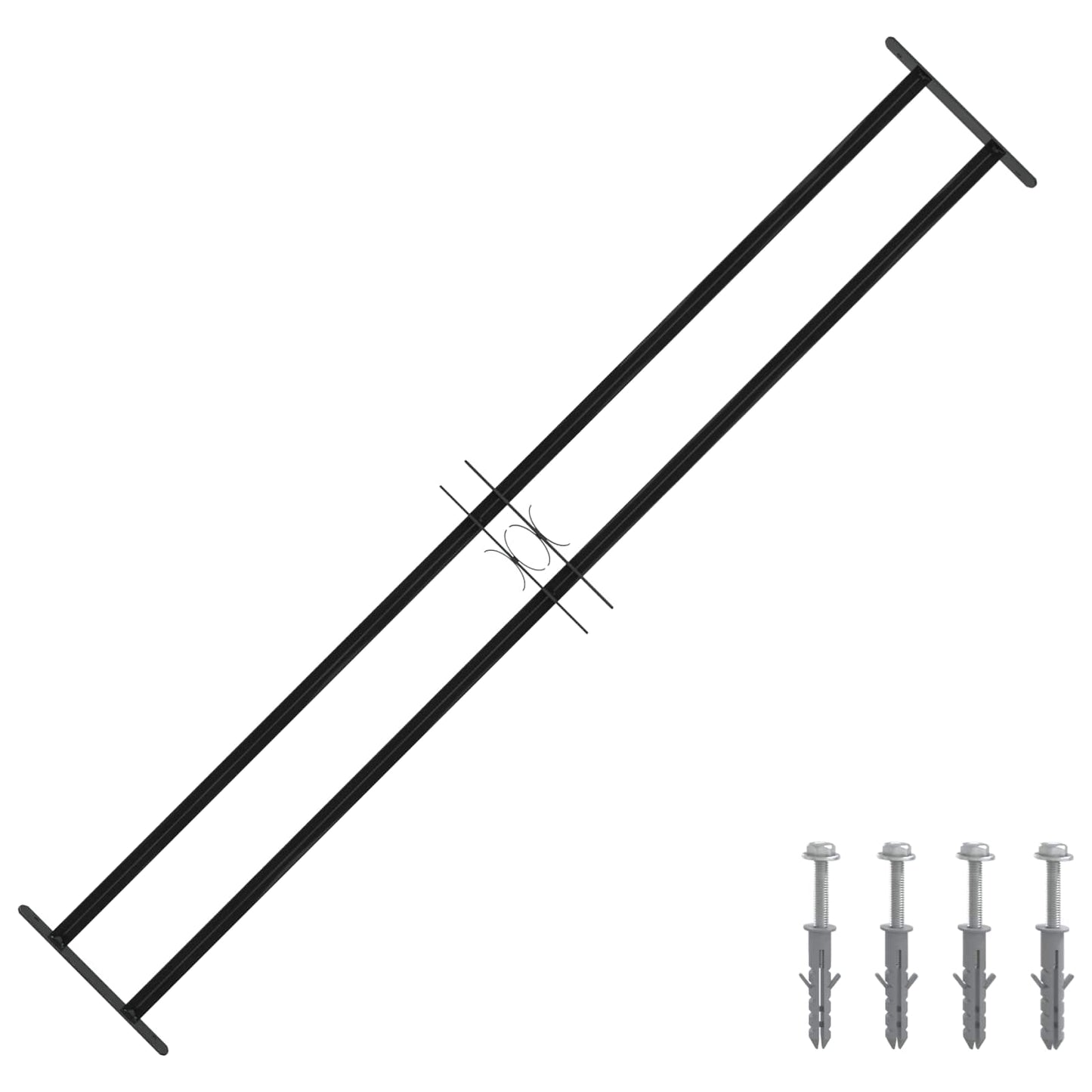 Fenstersicherheitsgitter 176 x 30 cm Galvanisiertes Stahl