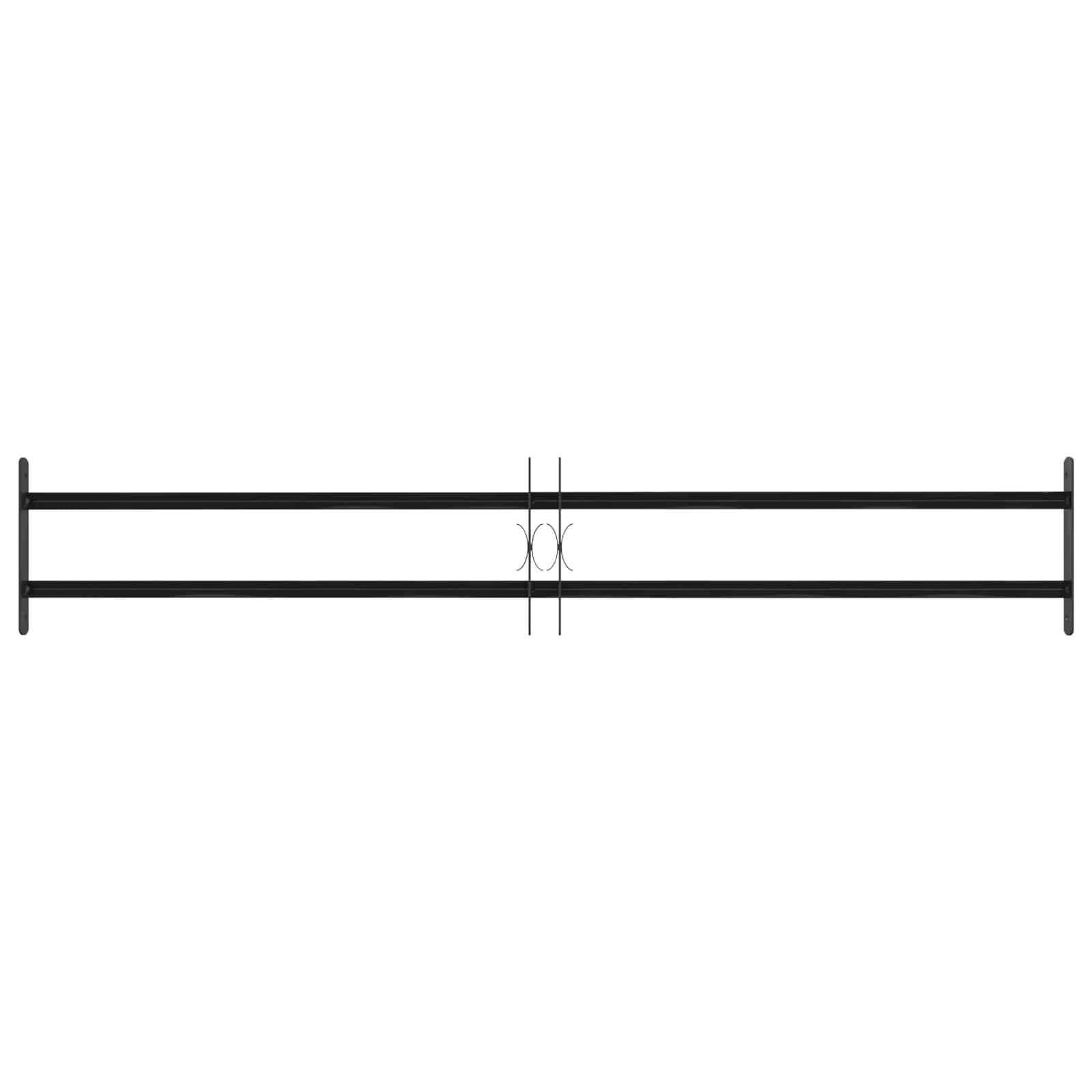 Fenstersicherheitsgitter 176 x 30 cm Galvanisiertes Stahl