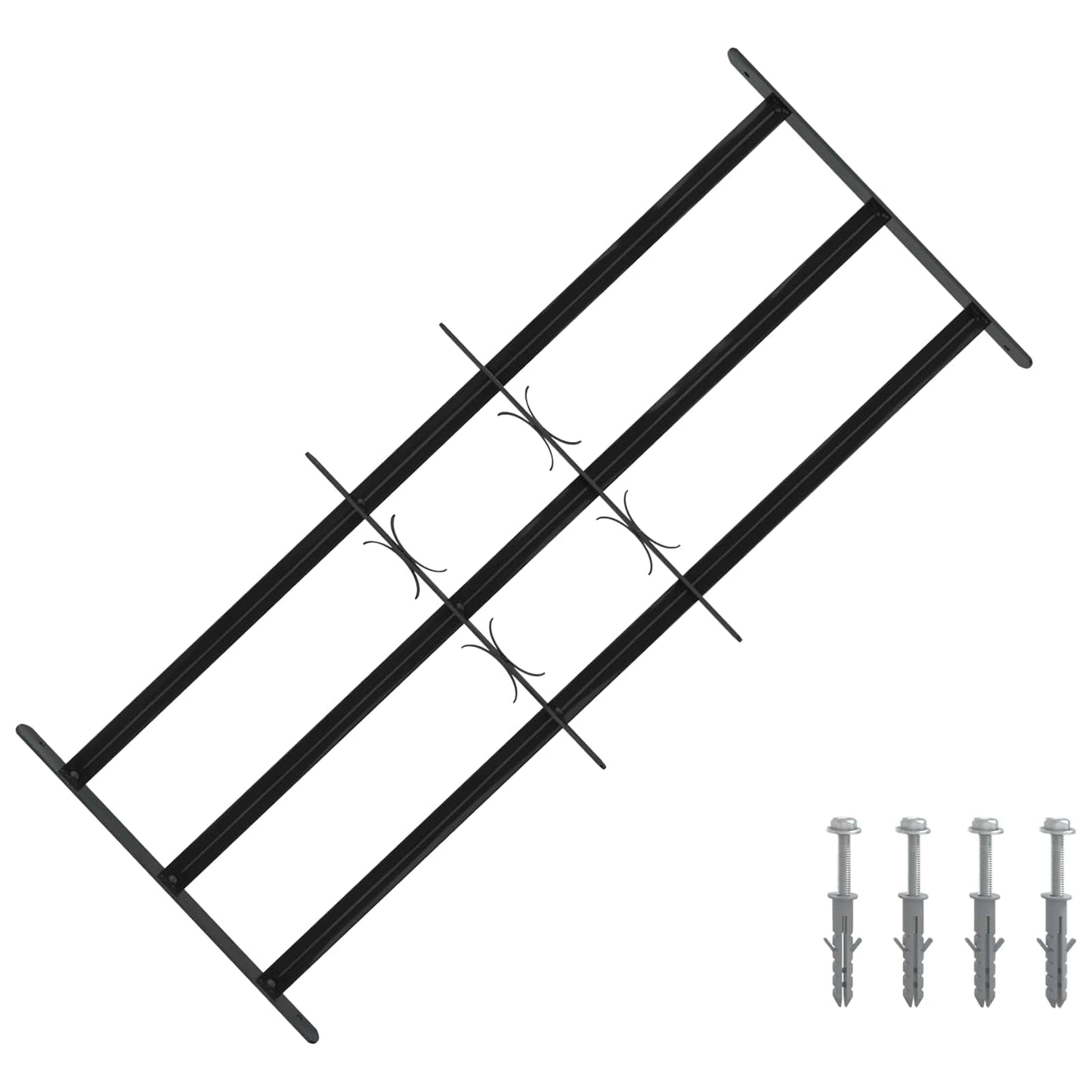 Fenstersicherheitsgitter 116 x 45 cm Galvanisiertes Stahl