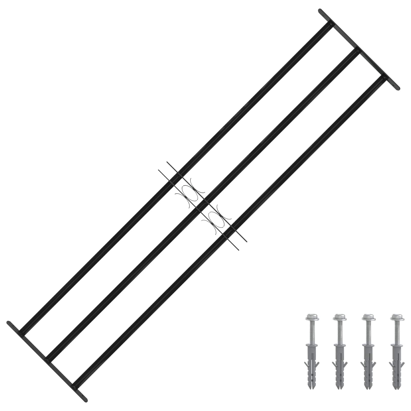 Fenstersicherheitsgitter 174 x 45 cm Galvanisiertes Stahl