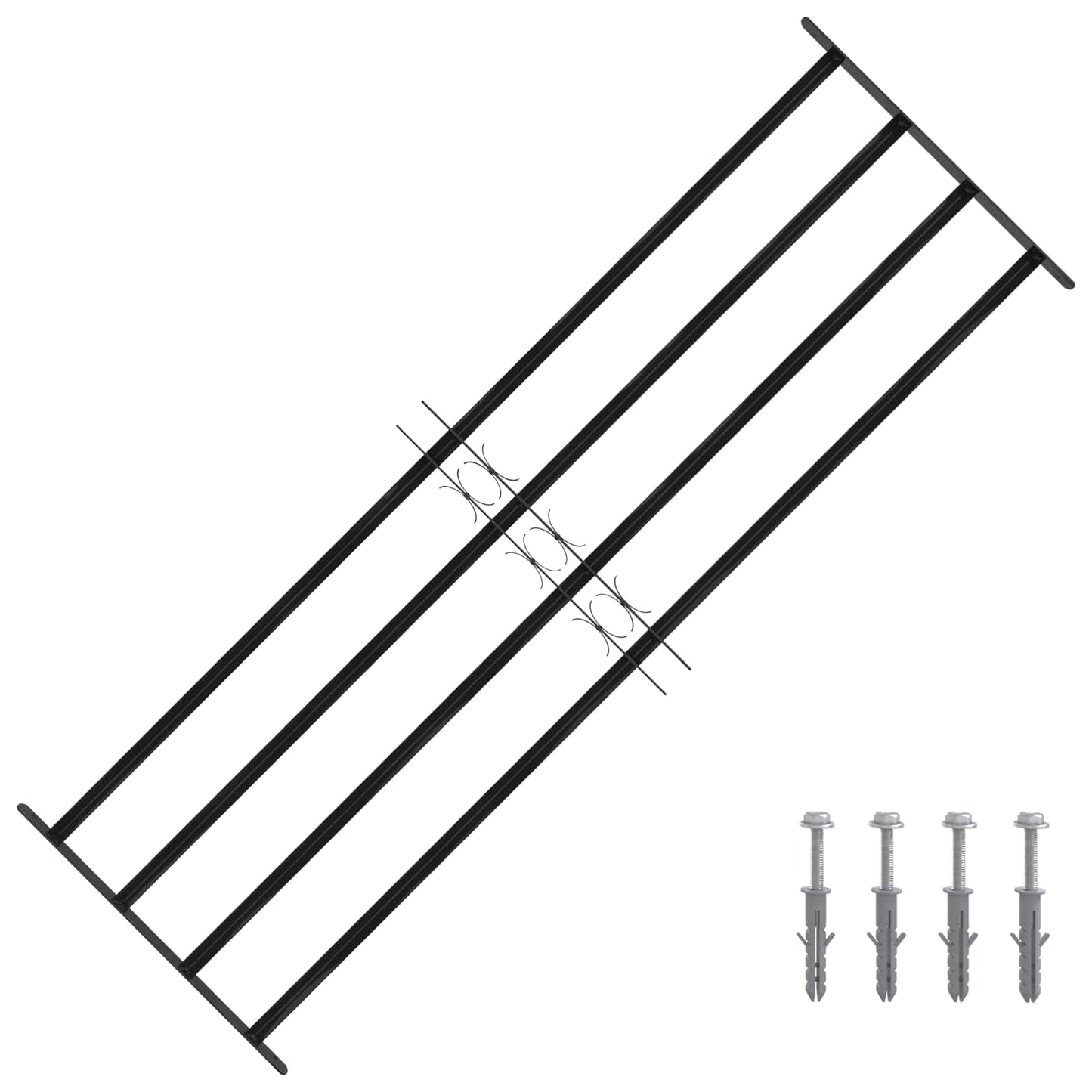Fenstersicherheitsgitter 175 x 60 cm Galvanisiertes Stahl