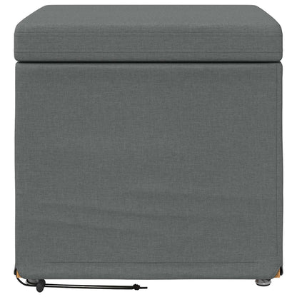 Hocker Dunkelgrau 41 x 41 x 40 cm Stoff und Pressholz